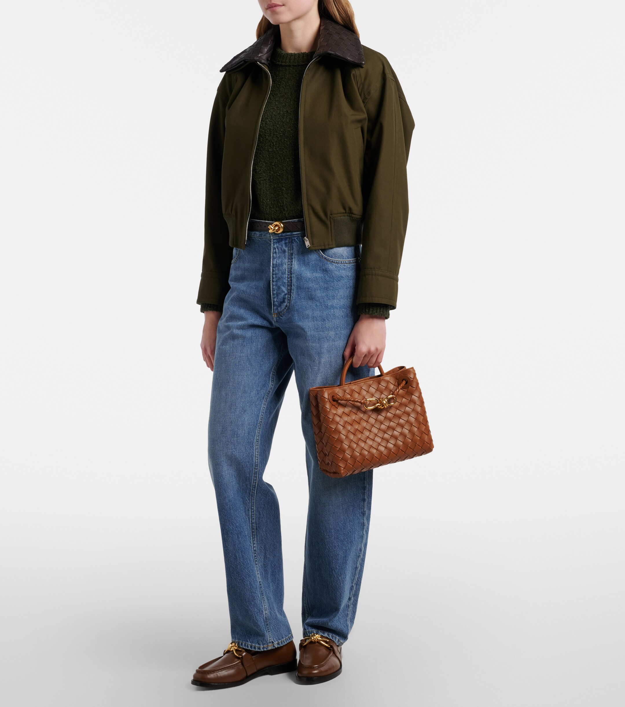 Bottega Veneta Andiamo Small Intrecciato leather tote bag