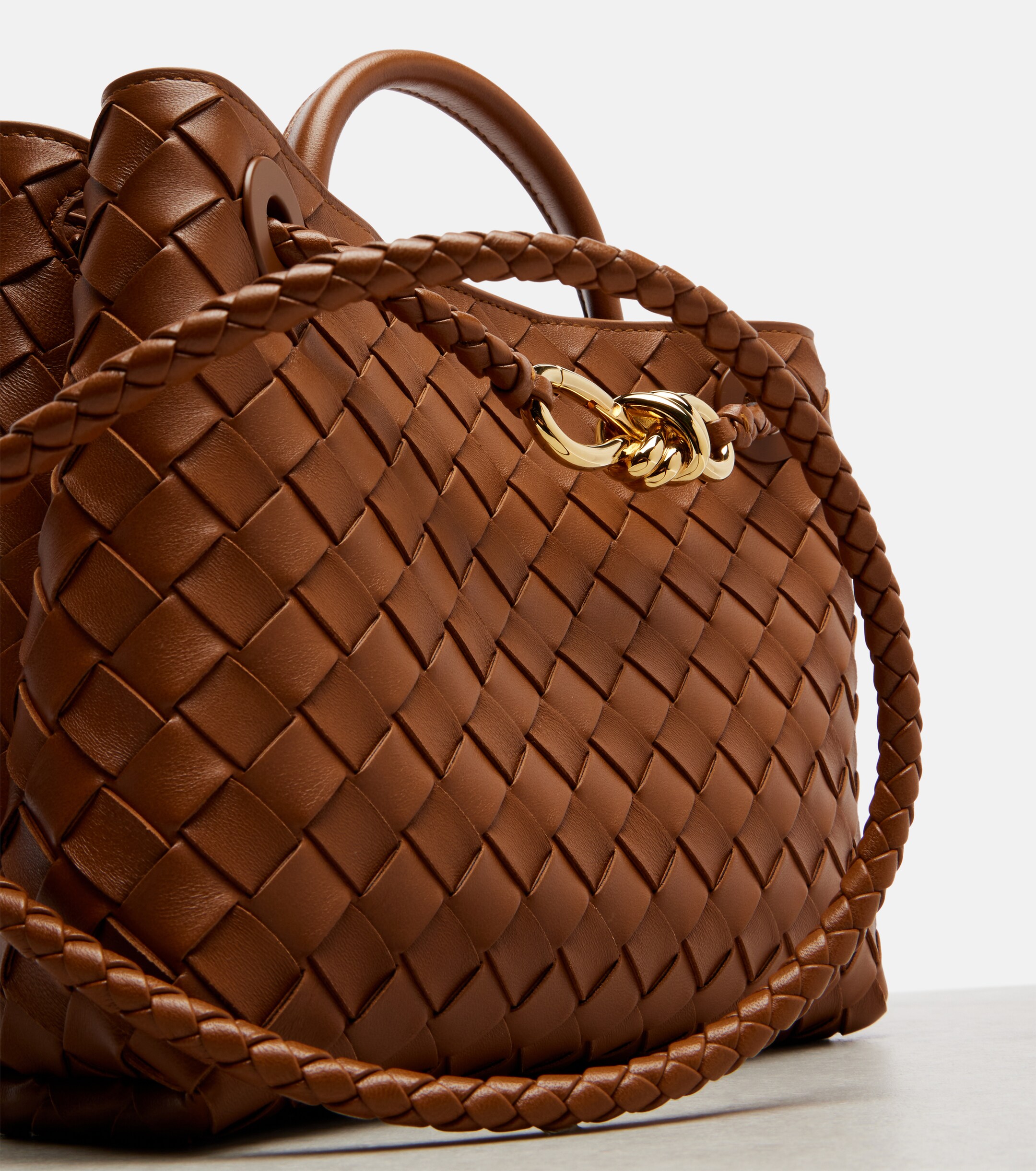 Bottega Veneta Andiamo Small Intrecciato leather tote bag