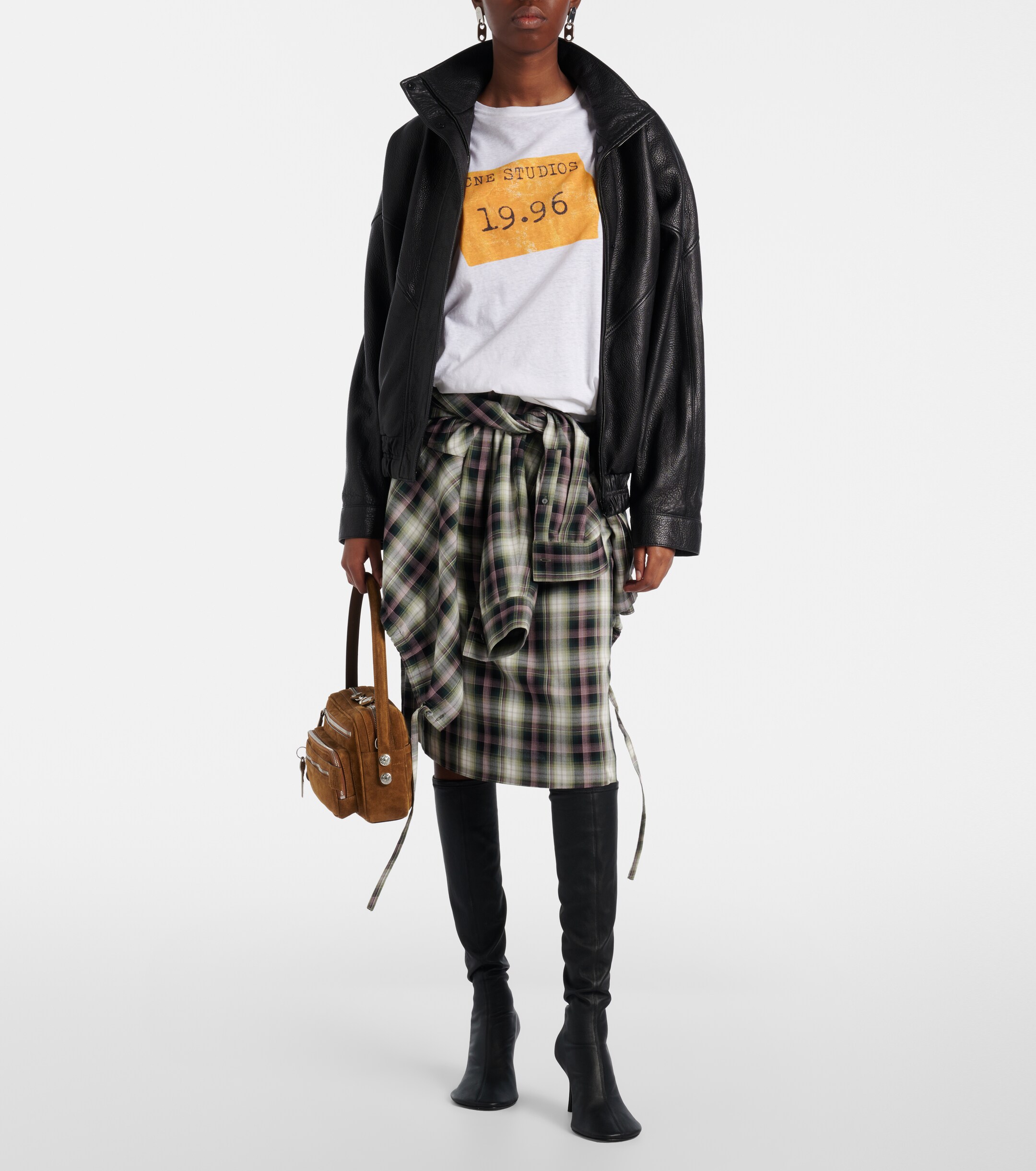 Acne Studios Camero Party suede shoulder bag