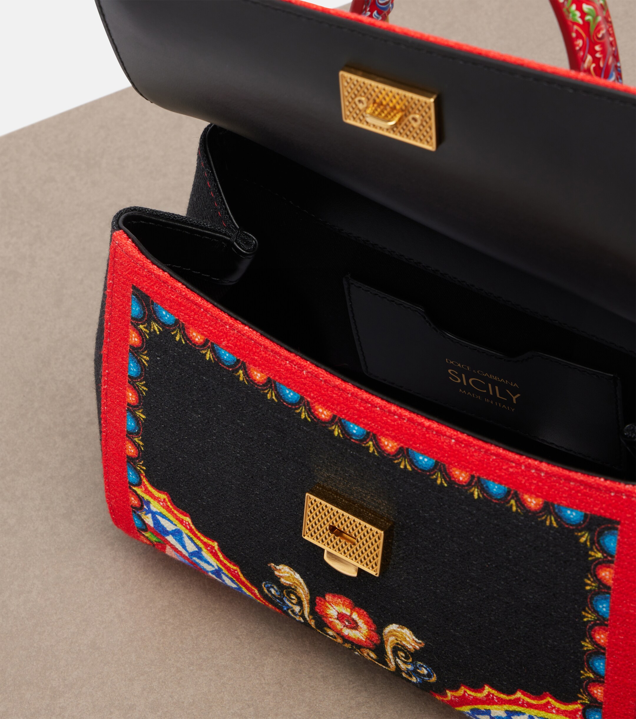 Dolce&Gabbana Sicily Medium printed top-handle bag