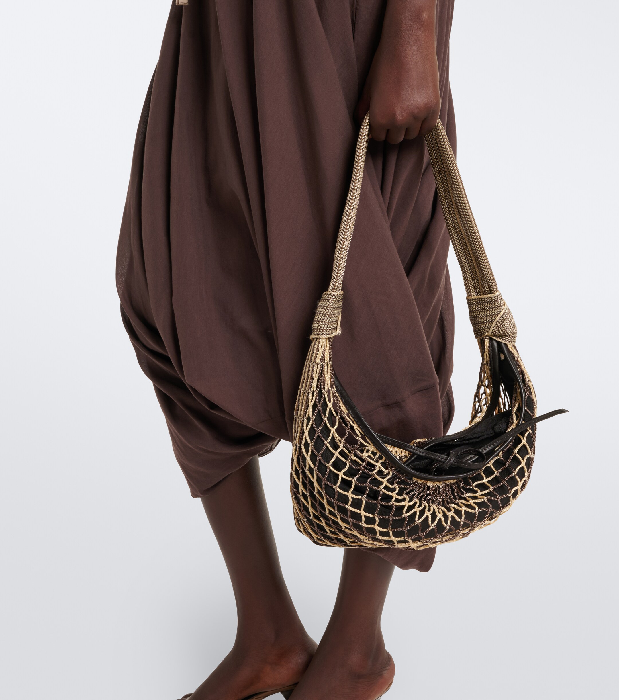 Lemaire Fortune Croissant Small net shoulder bag