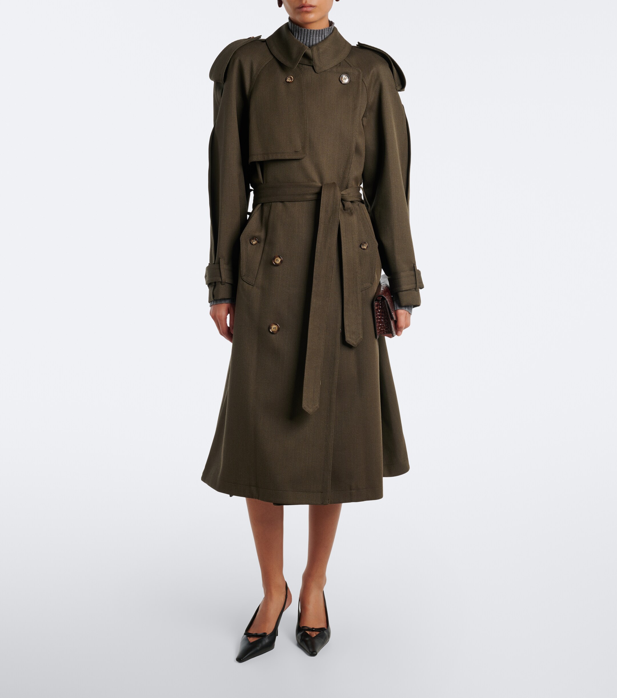 Victoria Beckham Victoria Beckham Esmee virgin wool trench coat