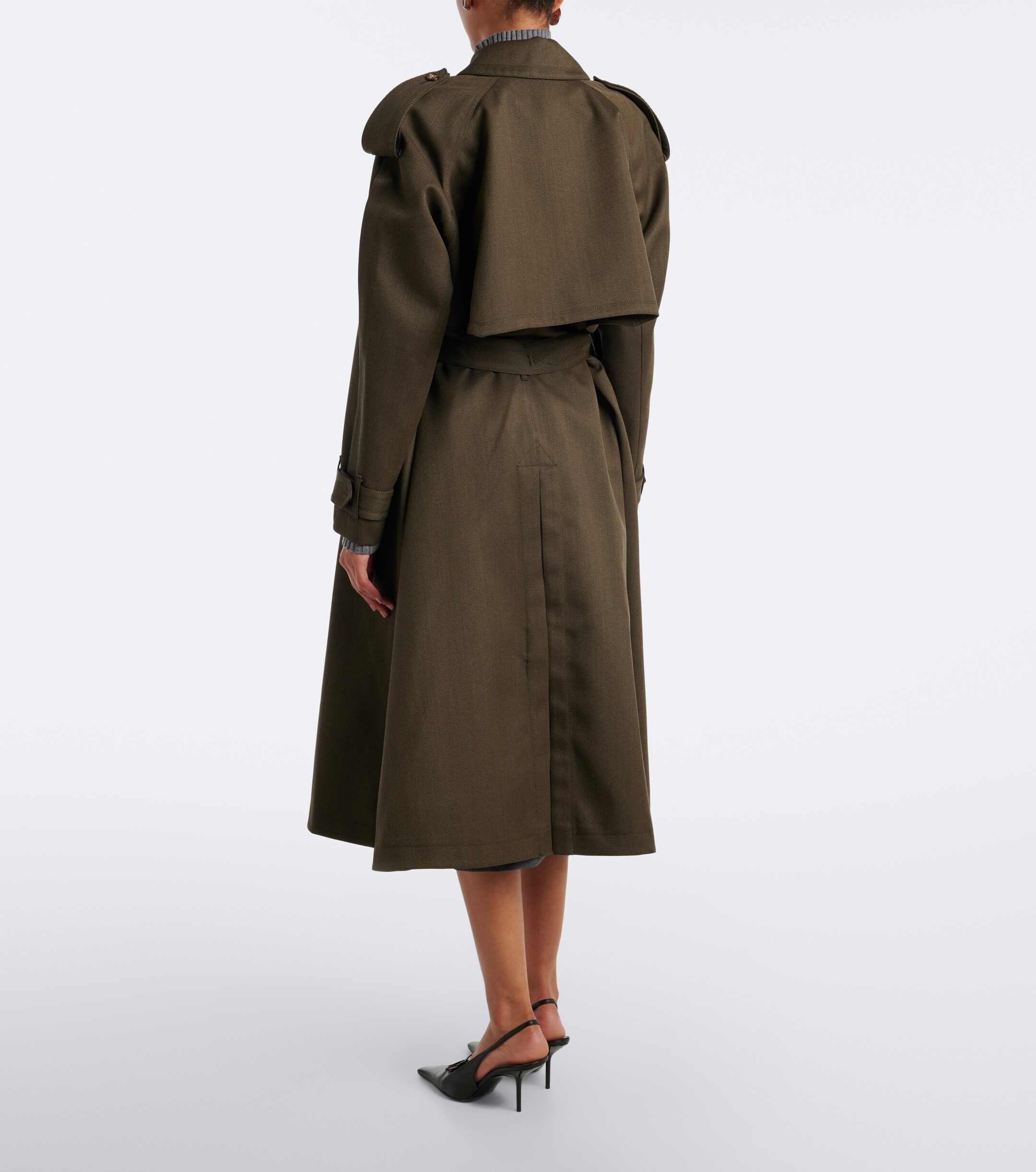 Victoria Beckham Victoria Beckham Esmee virgin wool trench coat