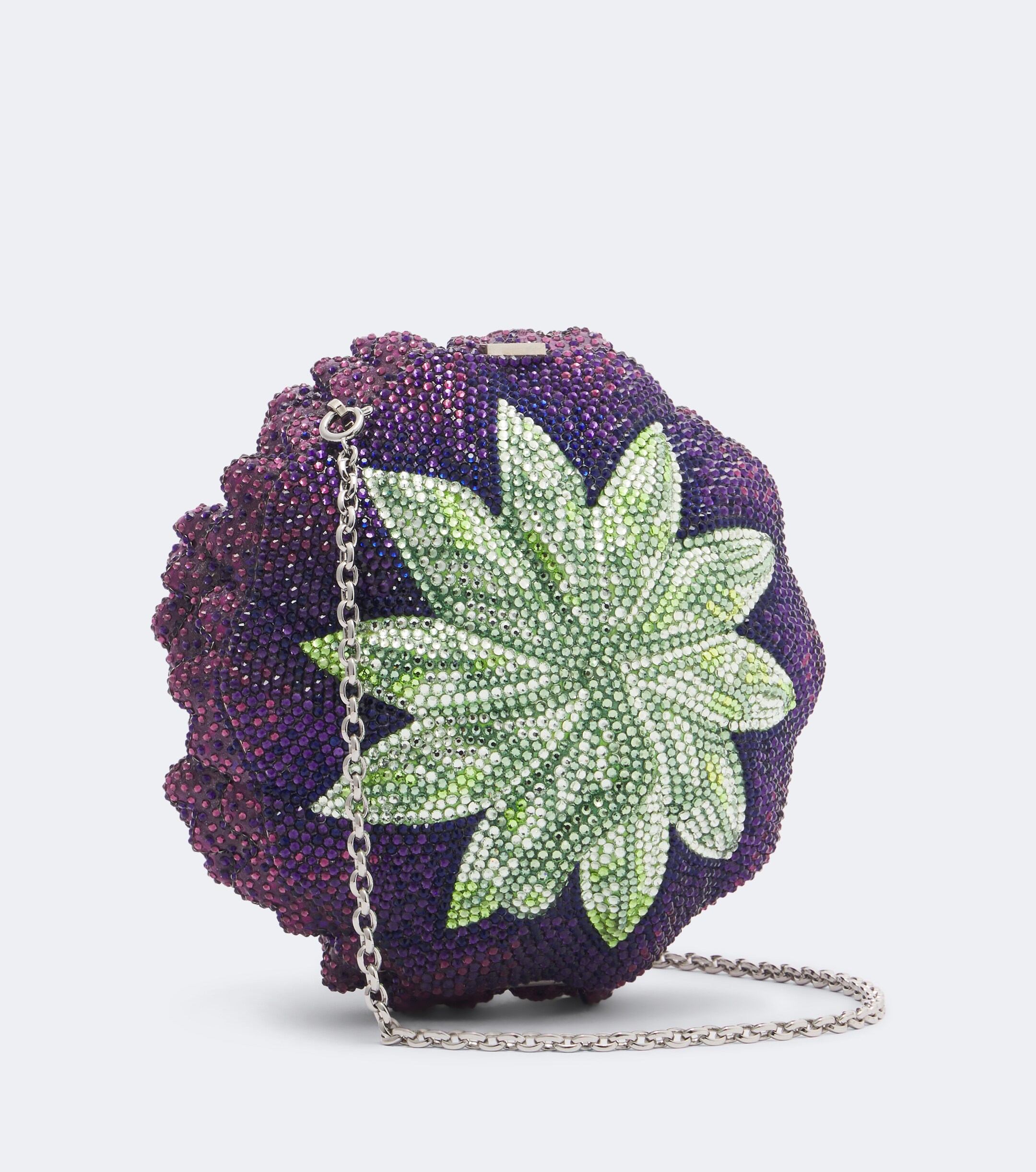 Judith Leiber Couture Judith Leiber Couture Peony Belladonna crystal-embellished clutch