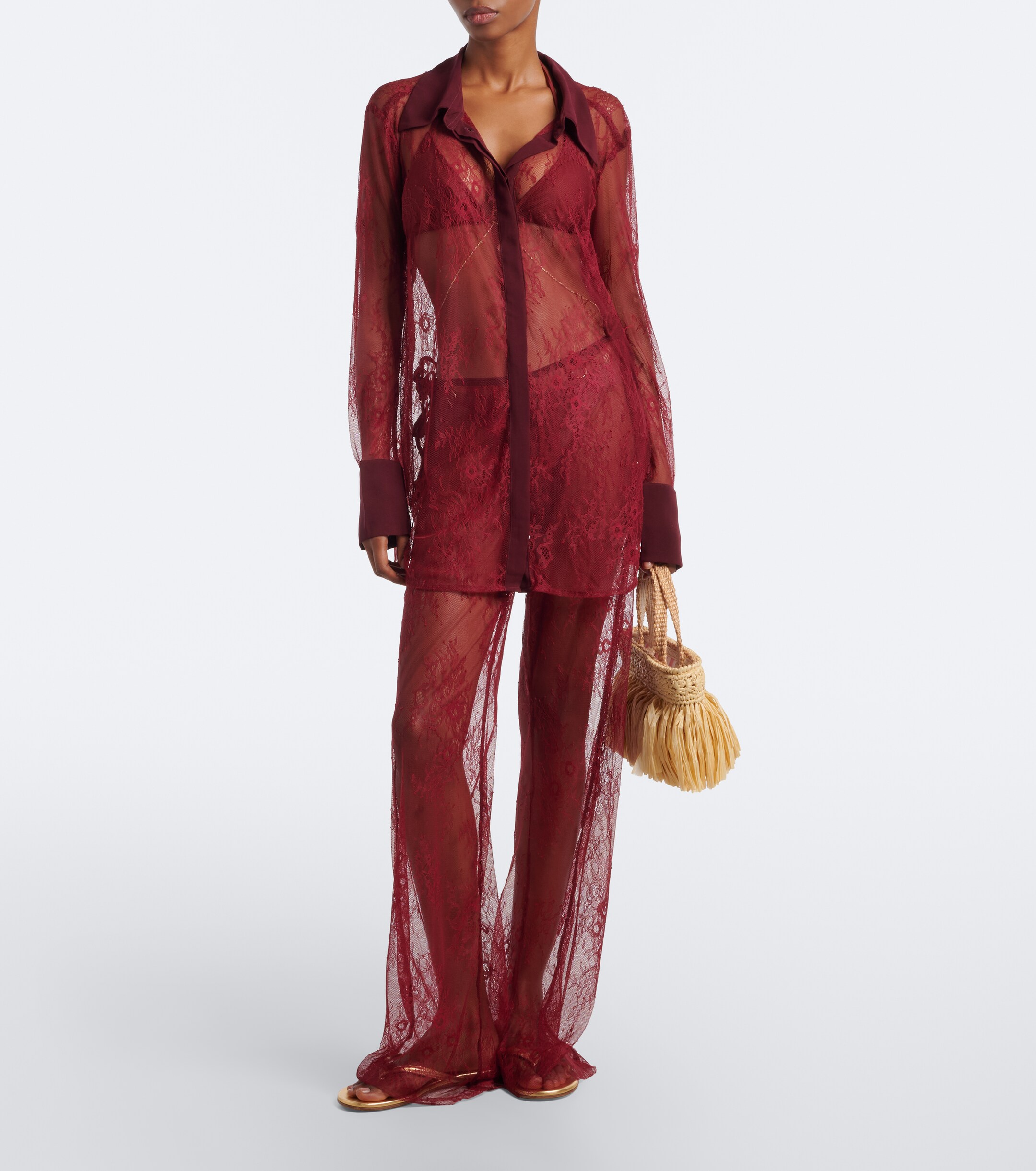 Bananhot Bananhot Allen lace shirt