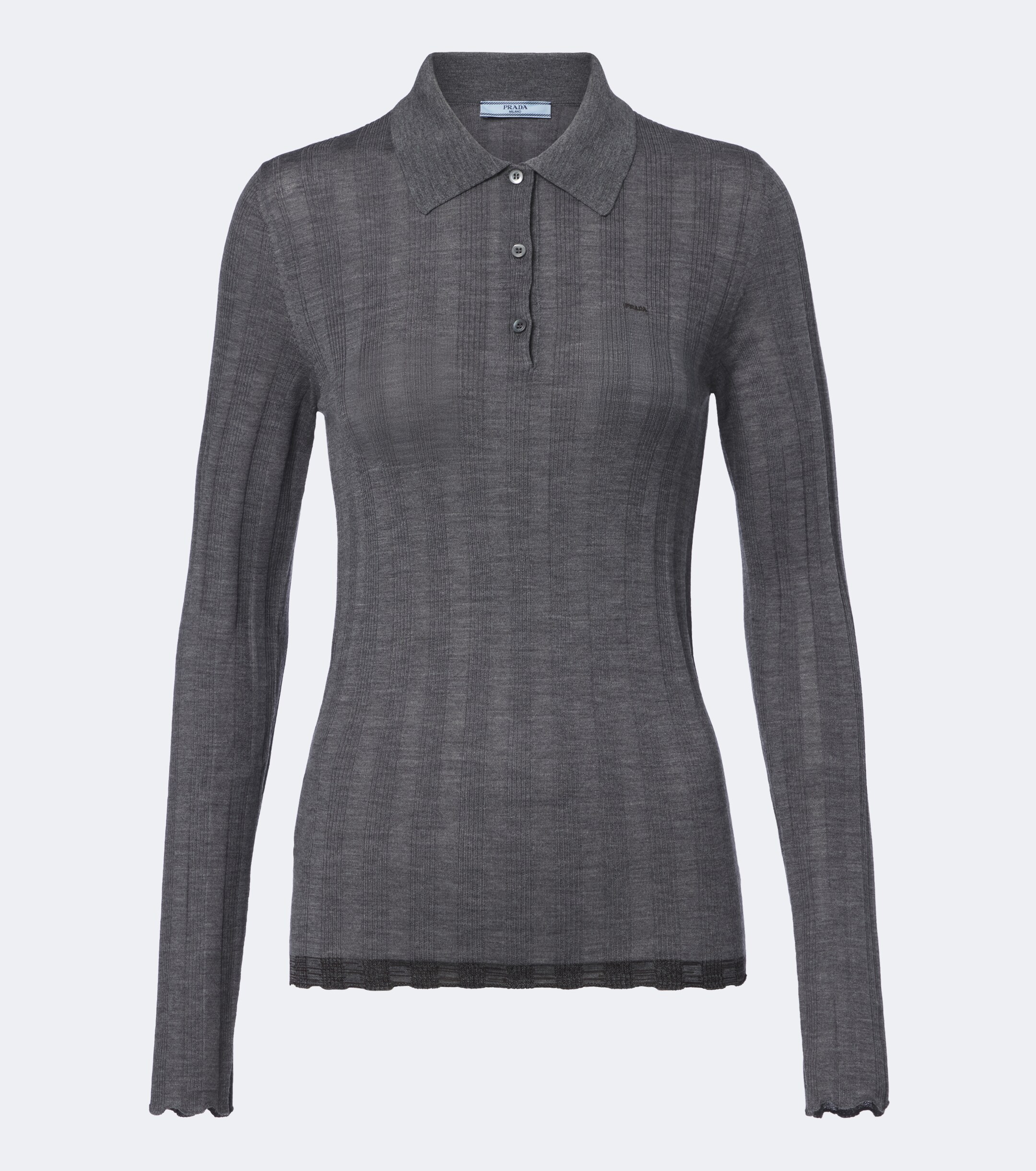 Prada Prada Wool and cotton polo sweater