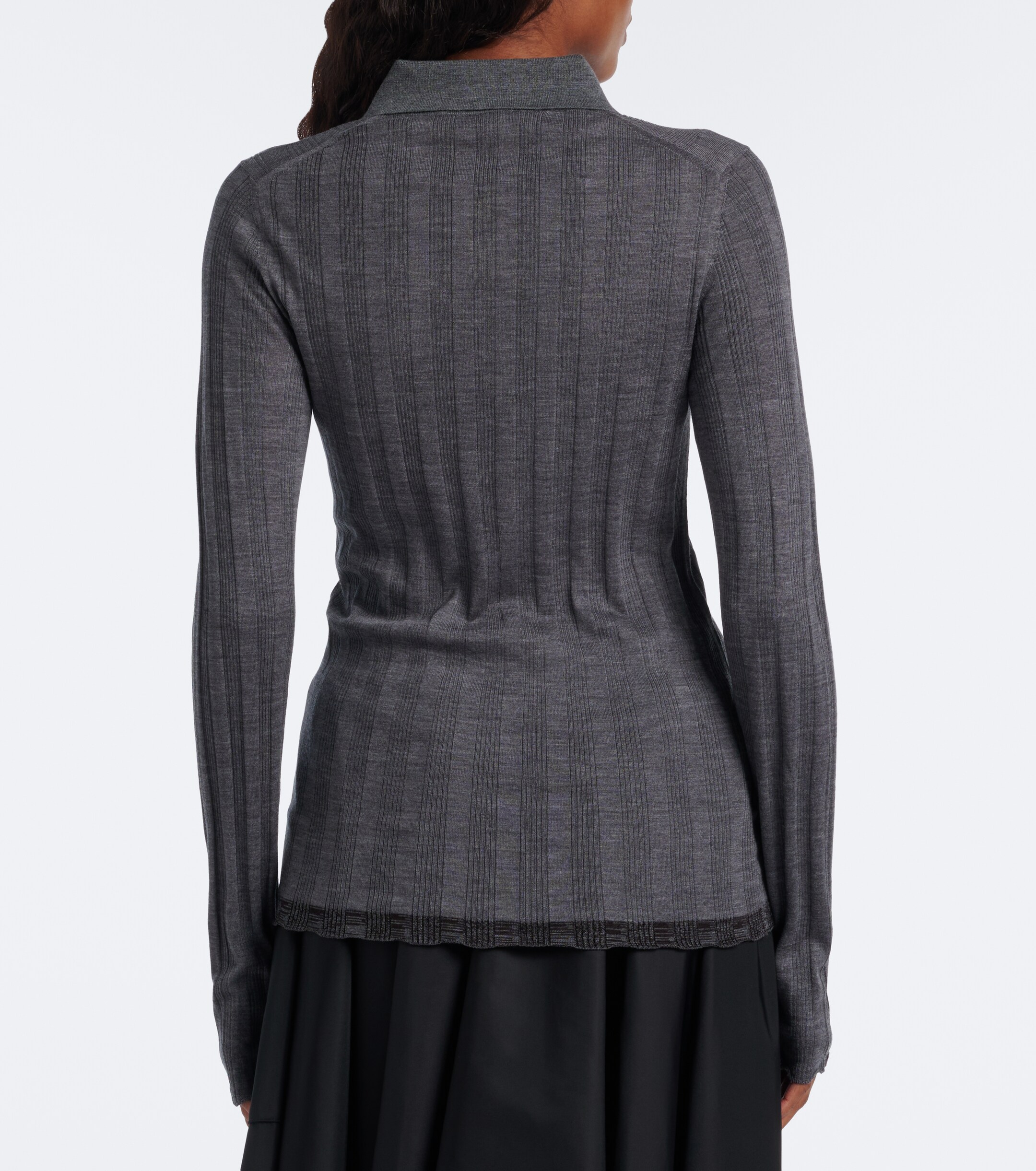 Prada Prada Wool and cotton polo sweater