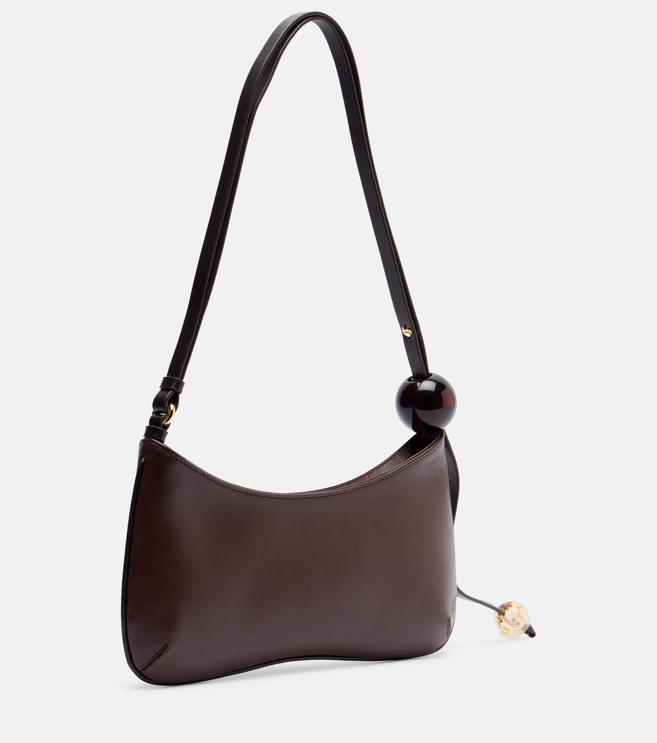 Jacquemus Le Bisou Perle leather shoulder bag