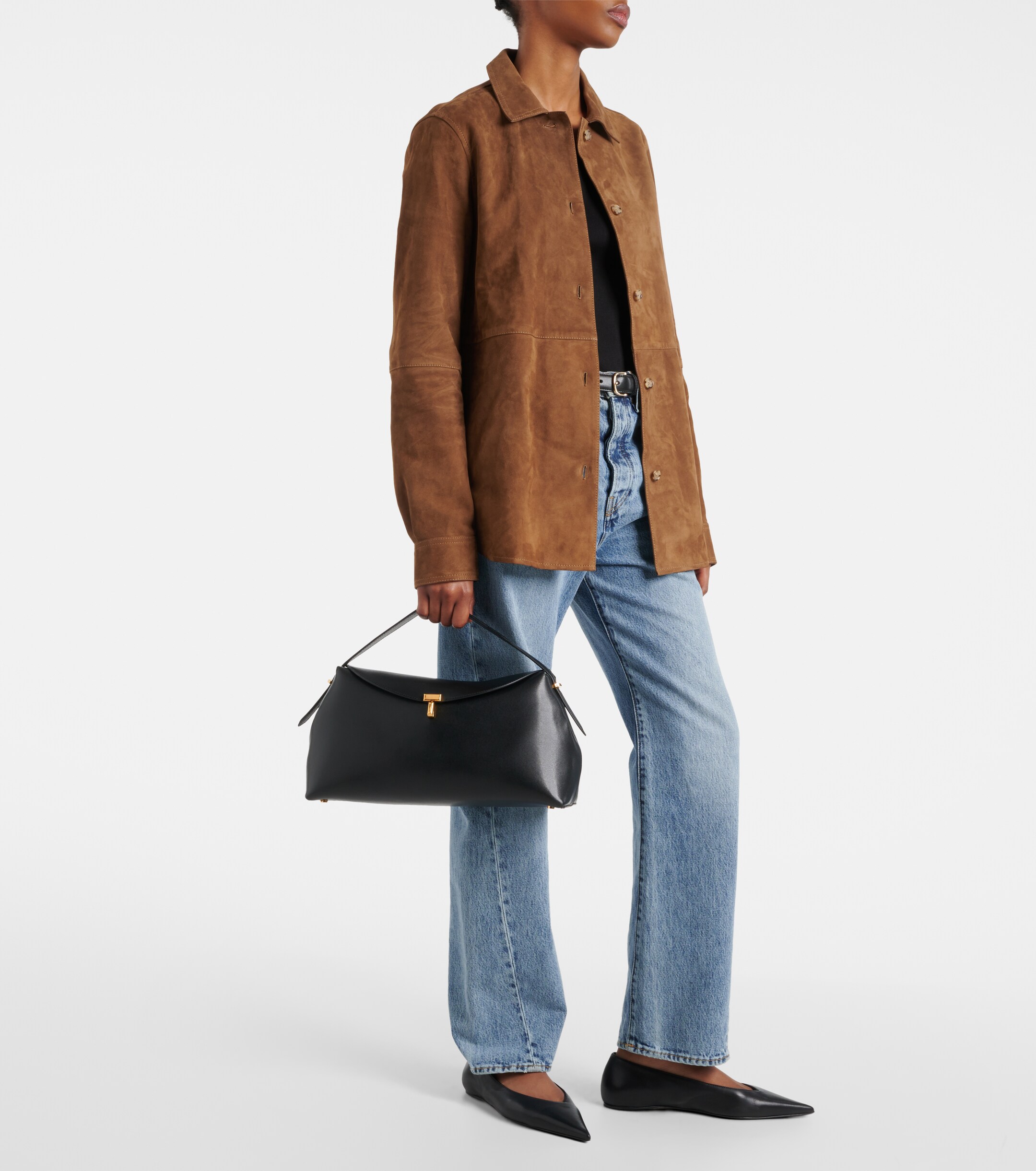 TOTEME T-Lock Medium leather tote bag