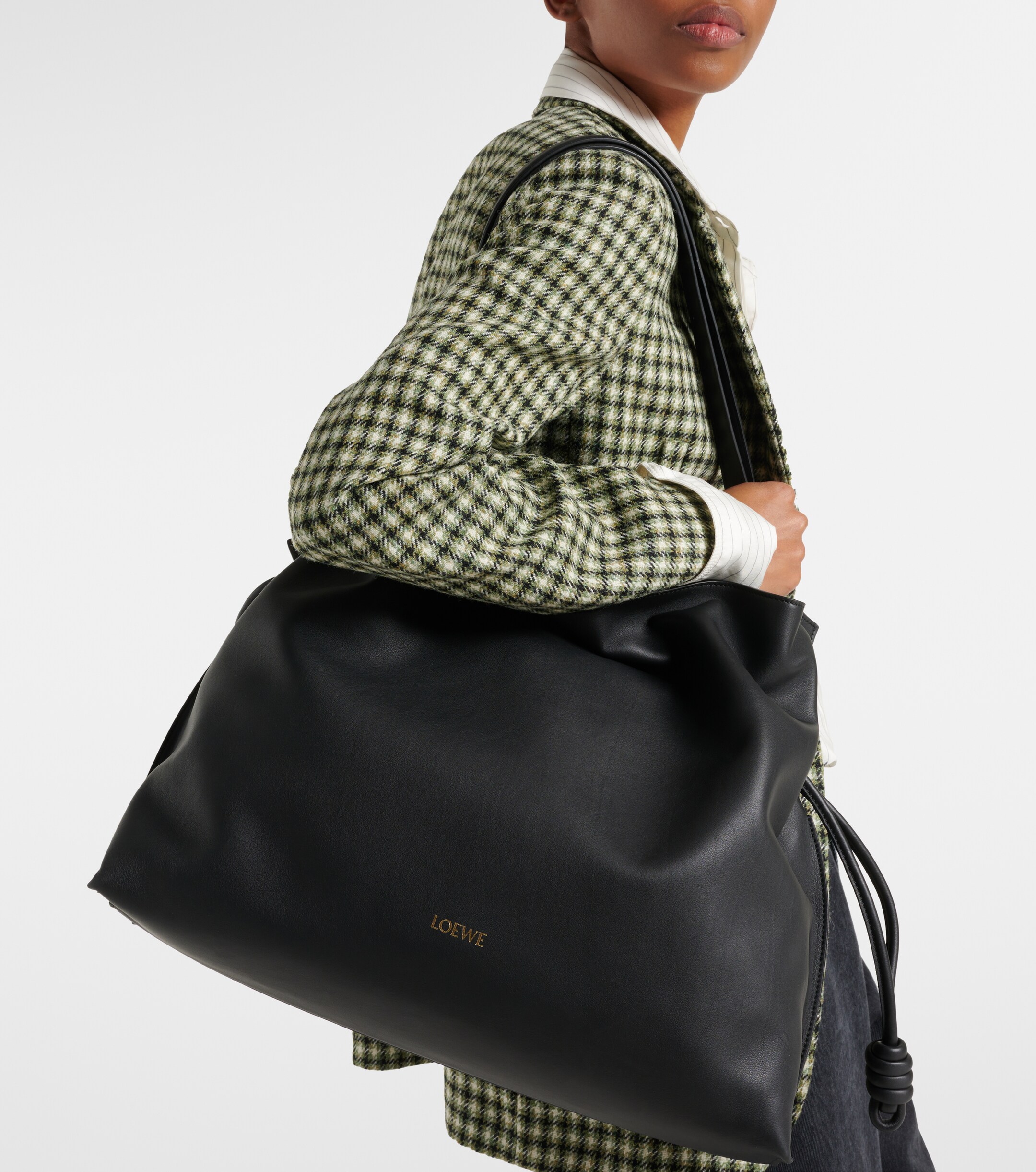 Loewe Flamenco XL leather clutch