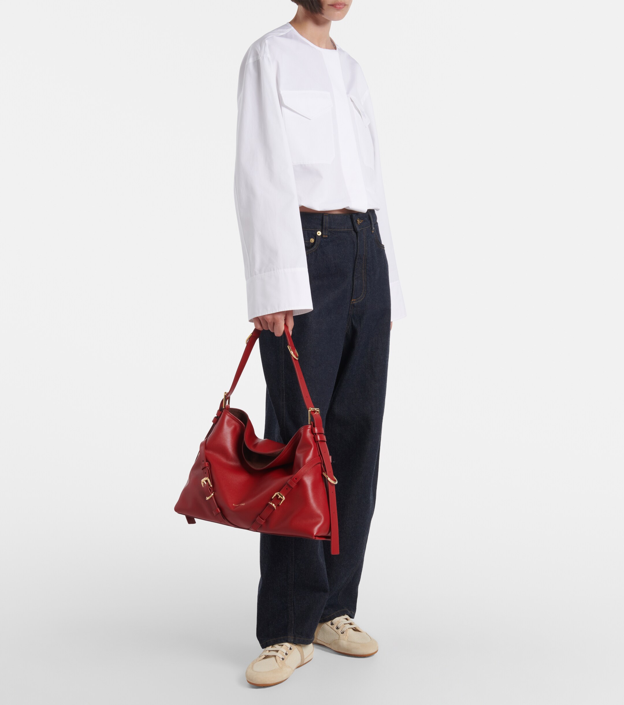 Givenchy Voyou Medium leather shoulder bag
