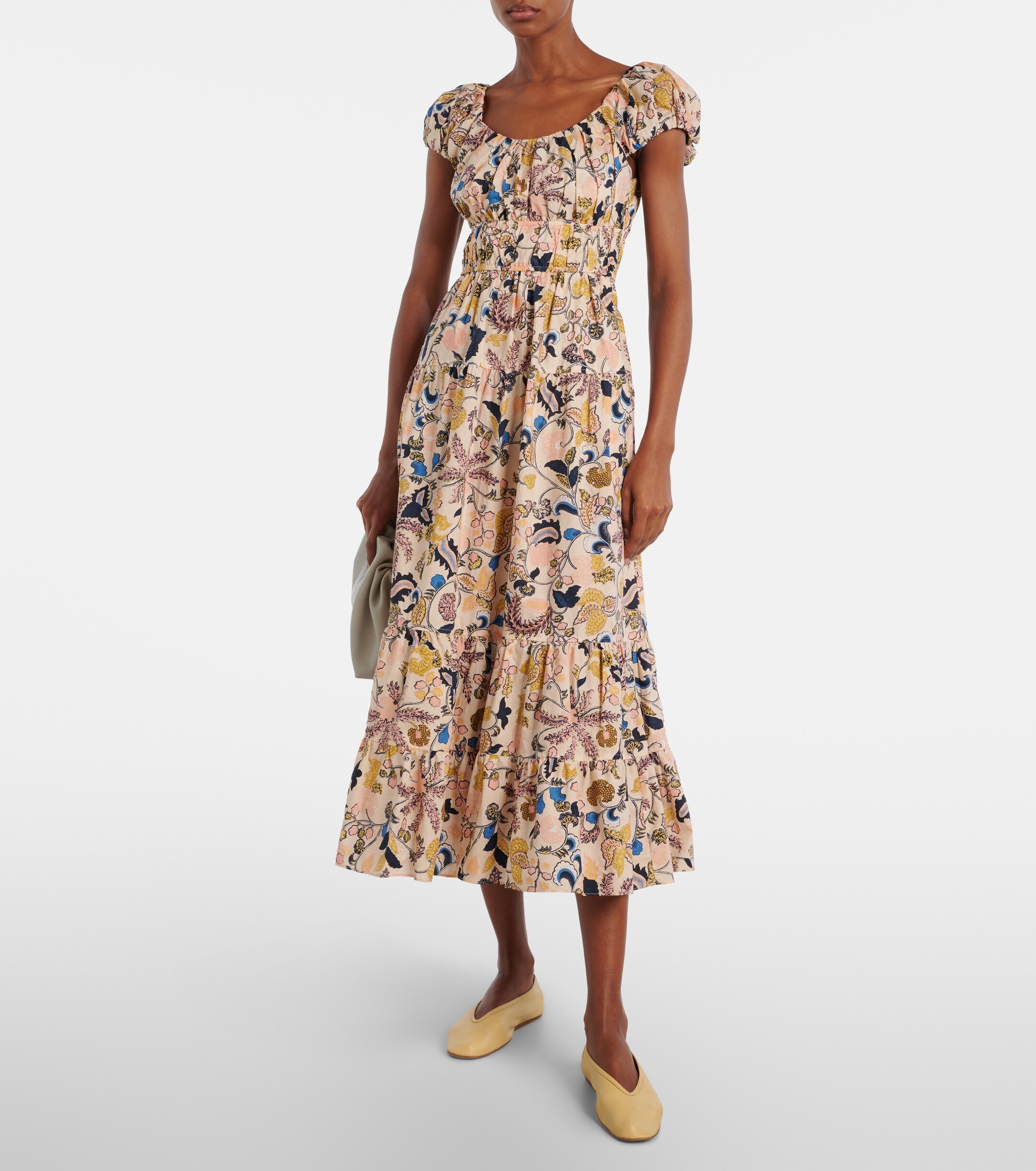 Ulla Johnson - Paloma printed cotton poplin midi dress | Plush Ulla Johnson - Paloma printed cotton poplin midi dress | Plush