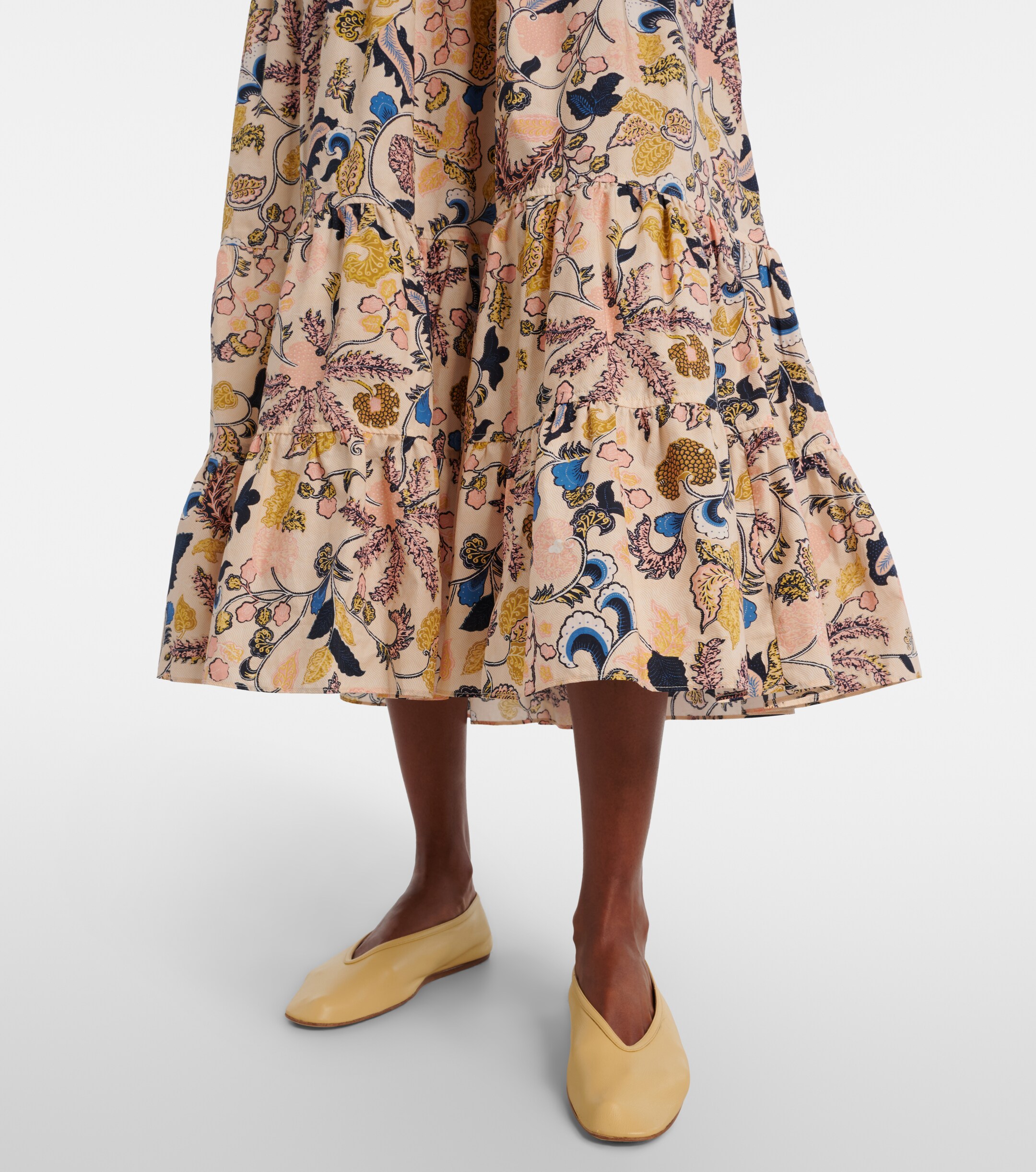 Ulla Johnson - Paloma printed cotton poplin midi dress | Plush