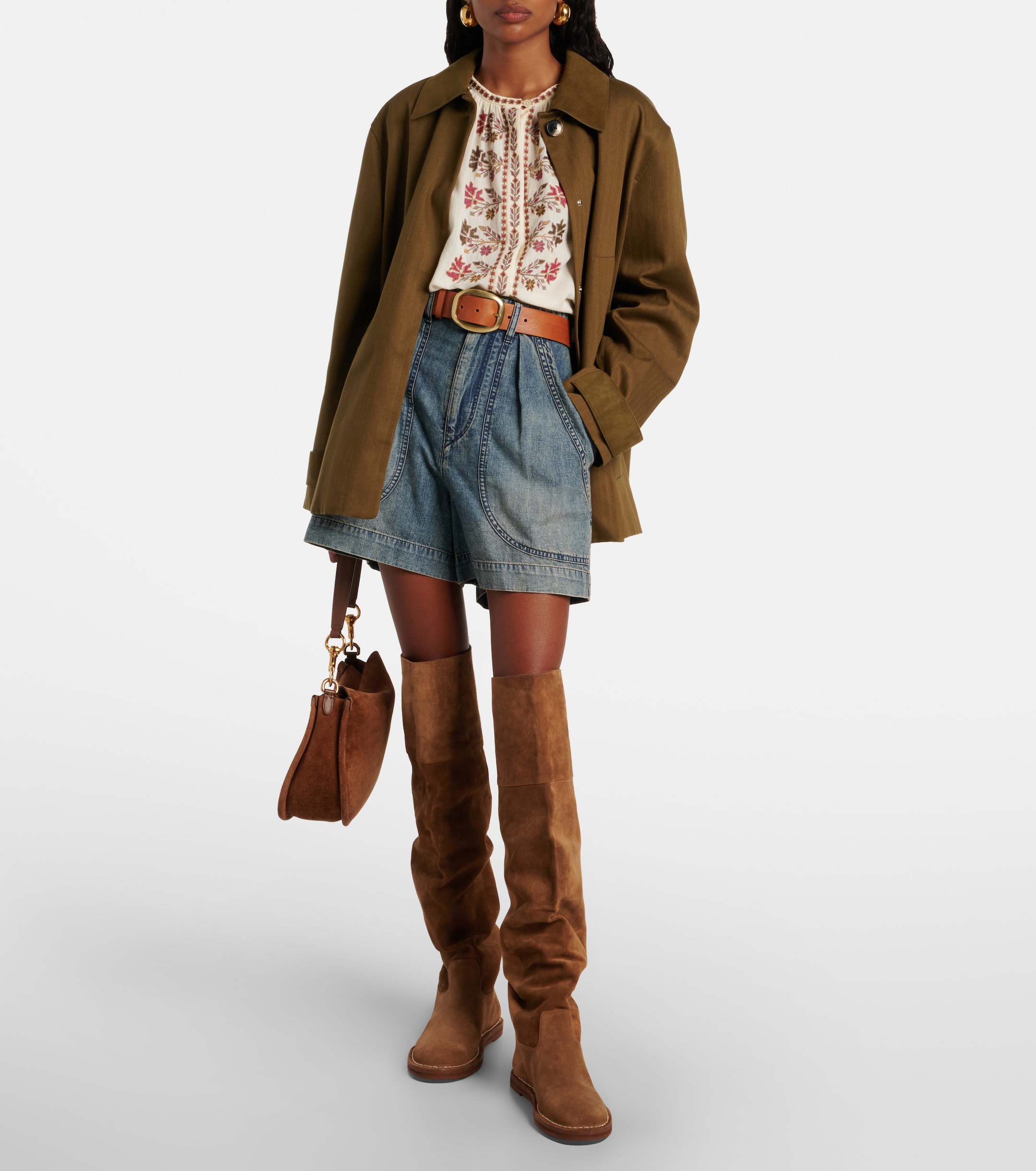 FARM Rio Suede over-the-knee boots