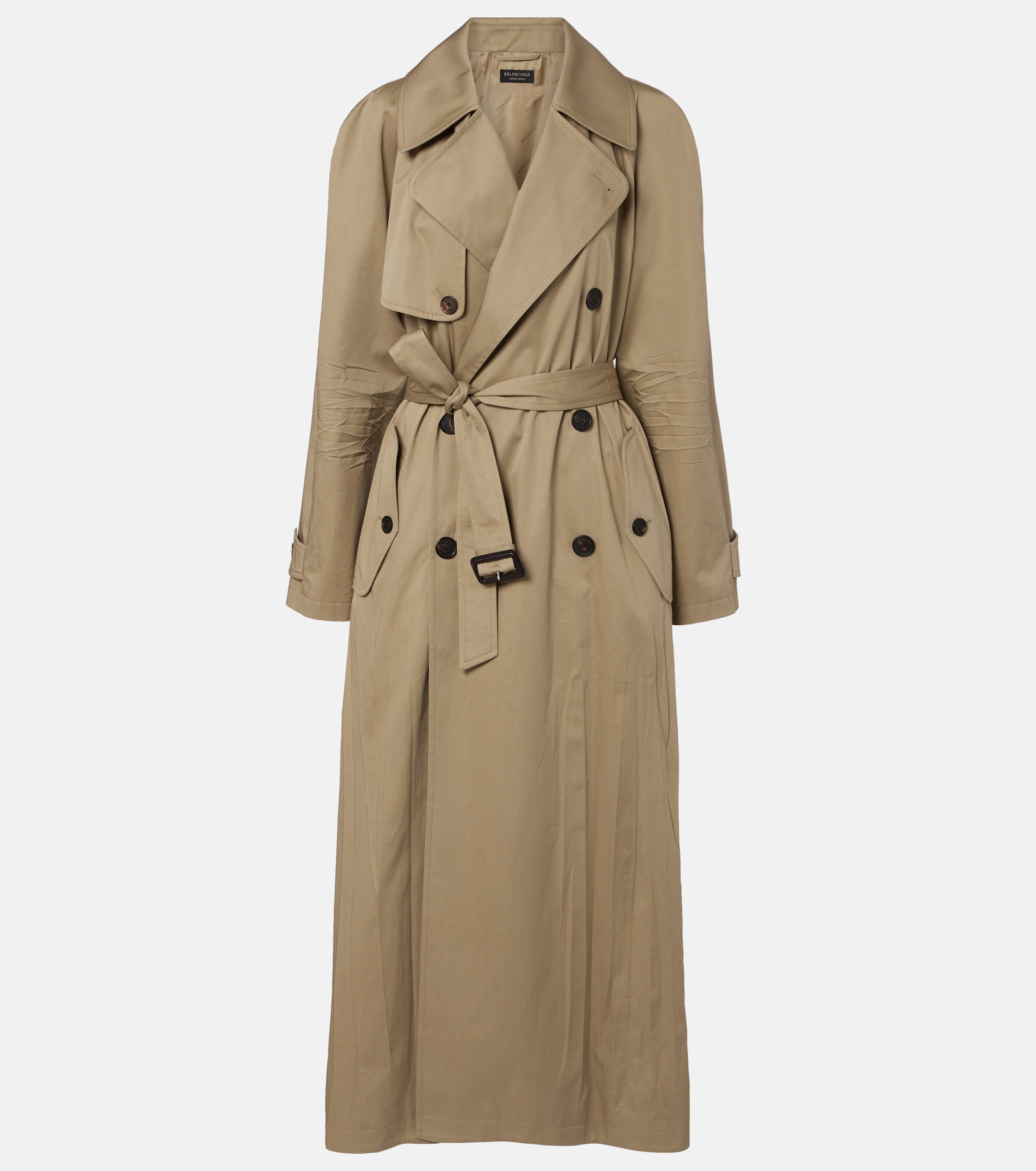 Balenciaga Cocoon cotton twill trench coat