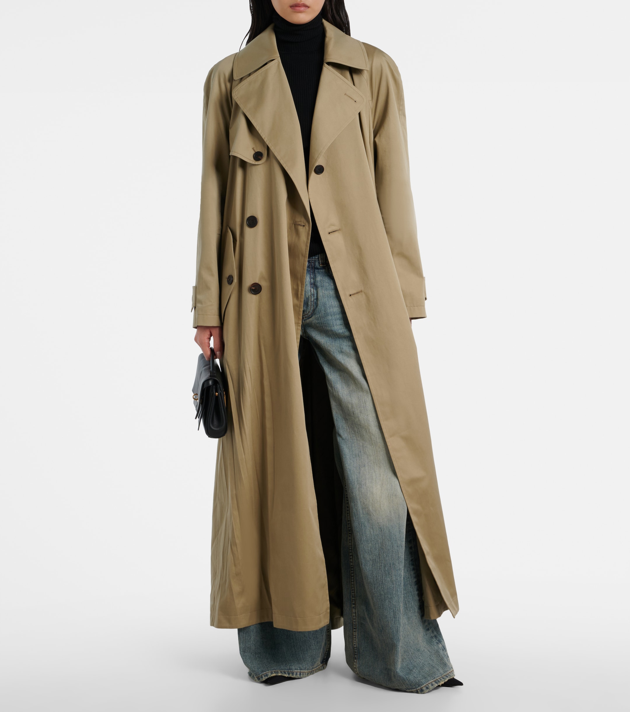 Balenciaga Cocoon cotton twill trench coat