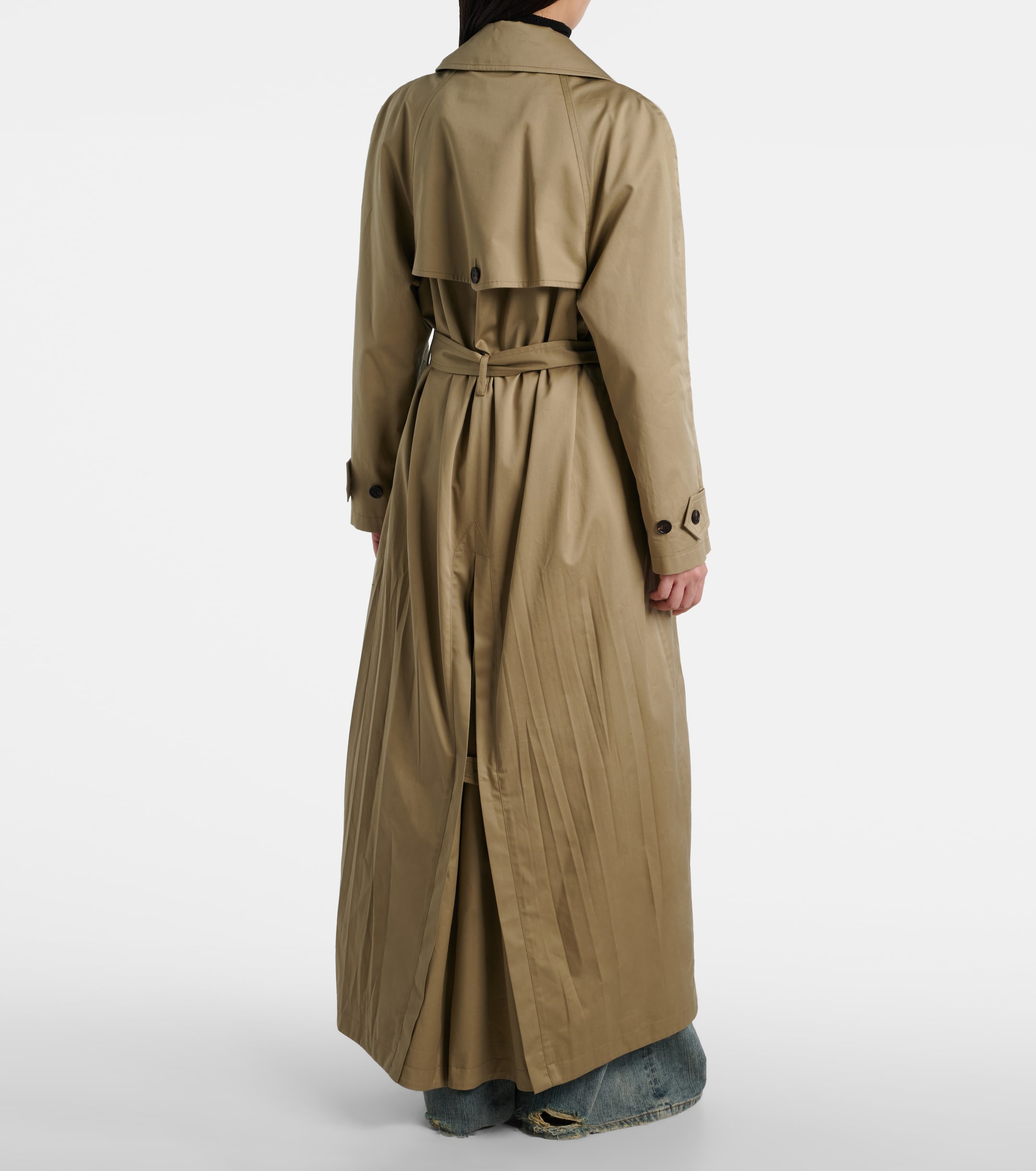 Balenciaga Cocoon cotton twill trench coat