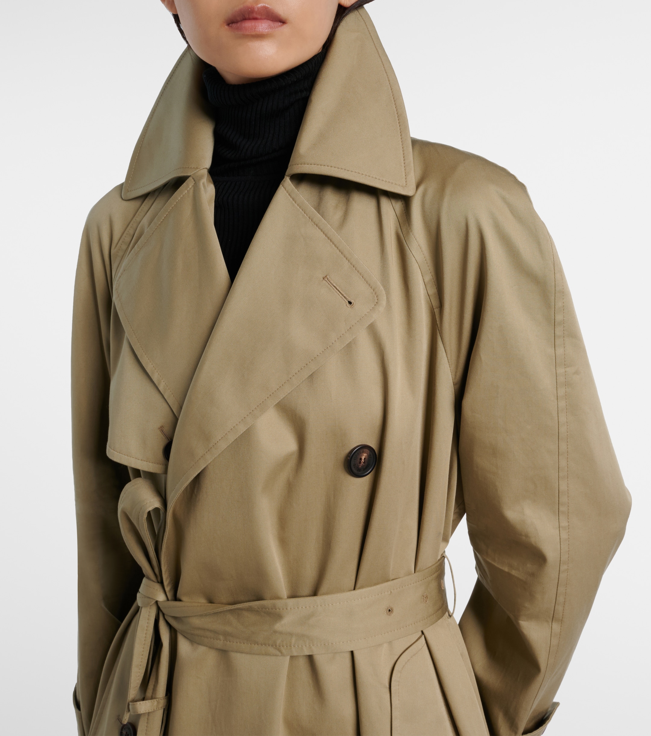 Balenciaga Cocoon cotton twill trench coat