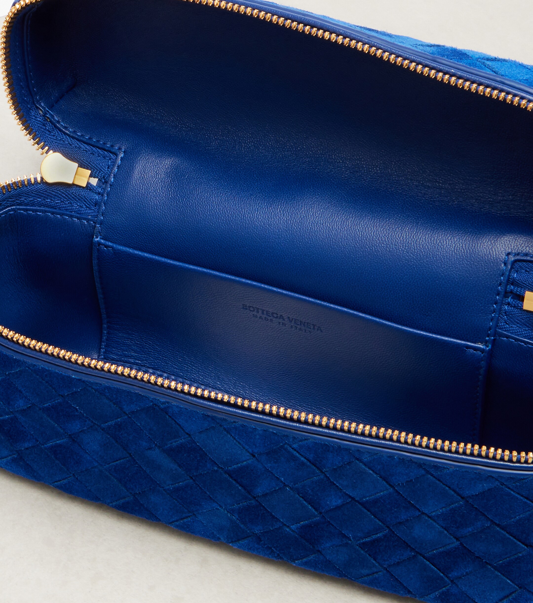 Bottega Veneta Bang Bang Intrecciato suede vanity bag