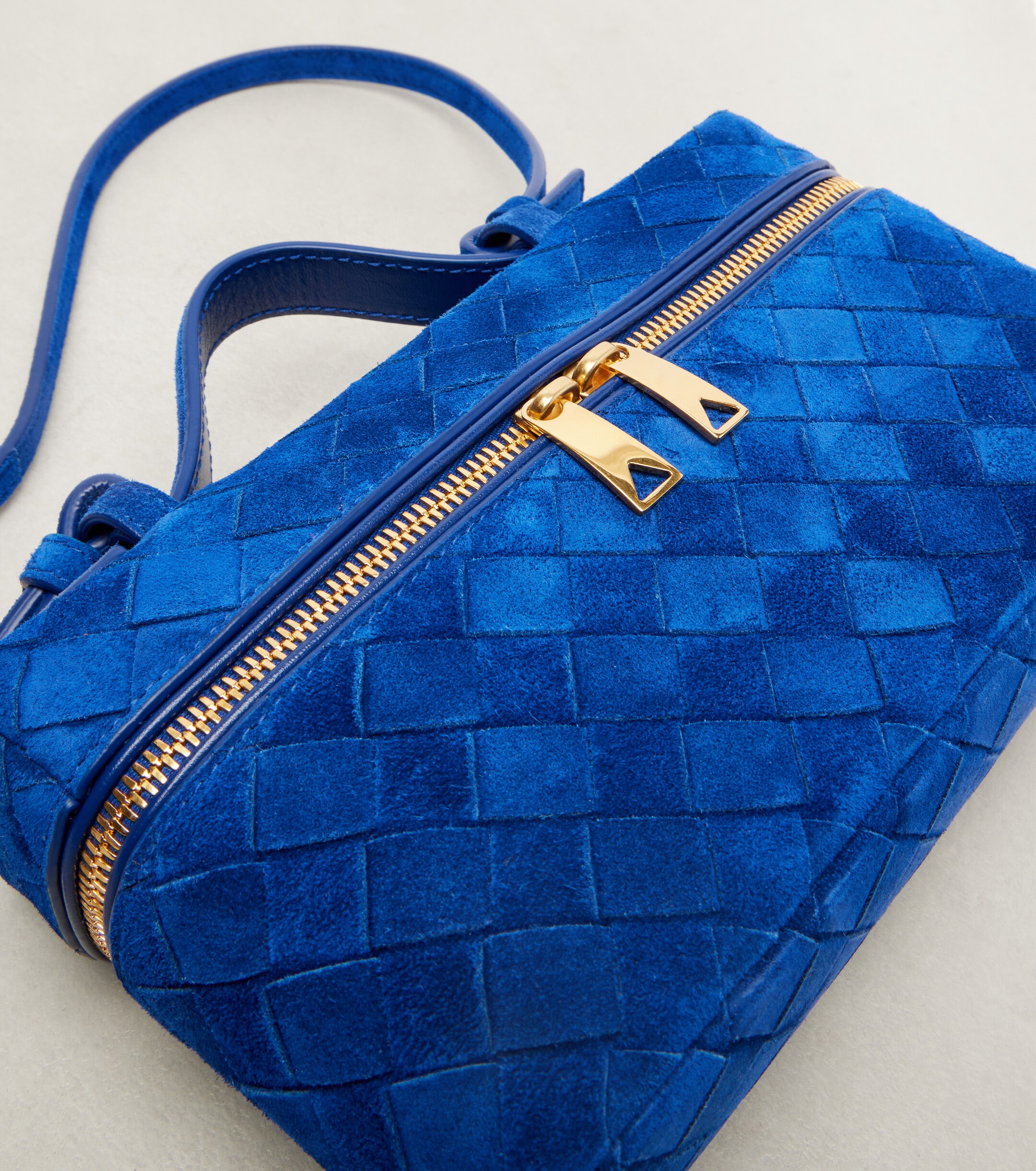Bottega Veneta Bang Bang Intrecciato suede vanity bag