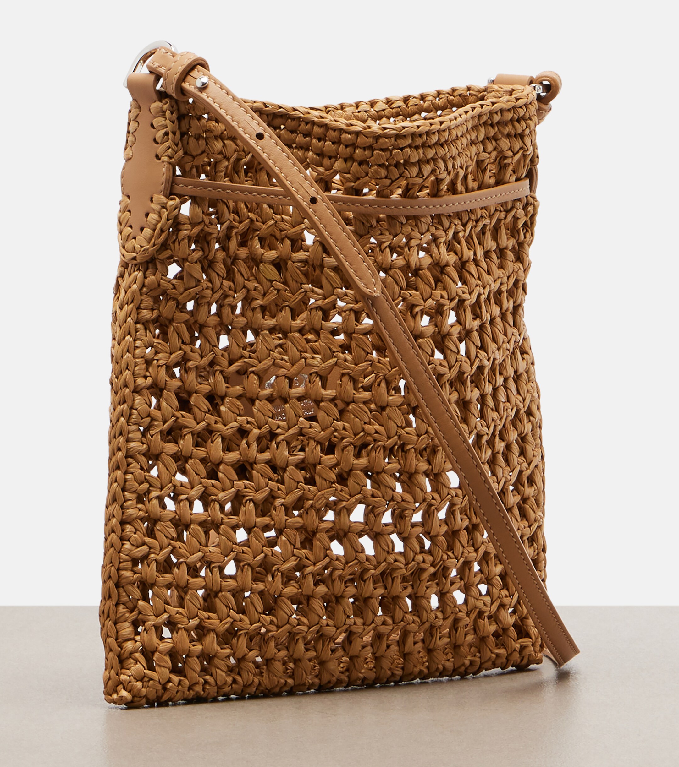 Tod's EBL Mini raffia-effect bucket bag