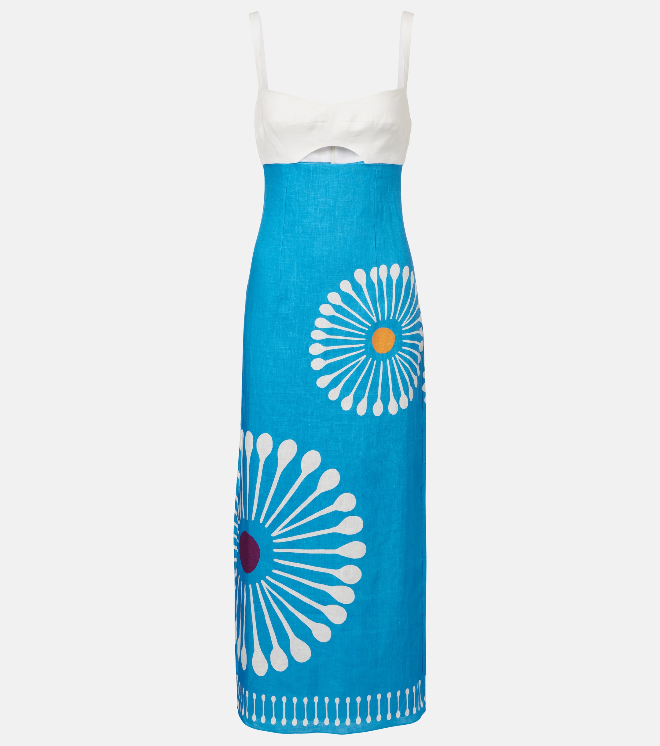 slim fit dress slacks CALA DE LA CRUZ Laia Dress Paradiso