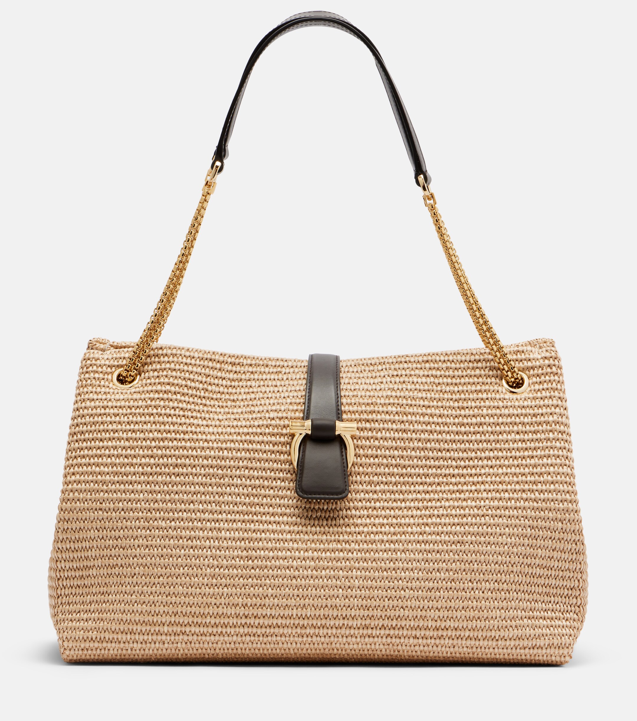 Ferragamo Medium raffia shoulder bag