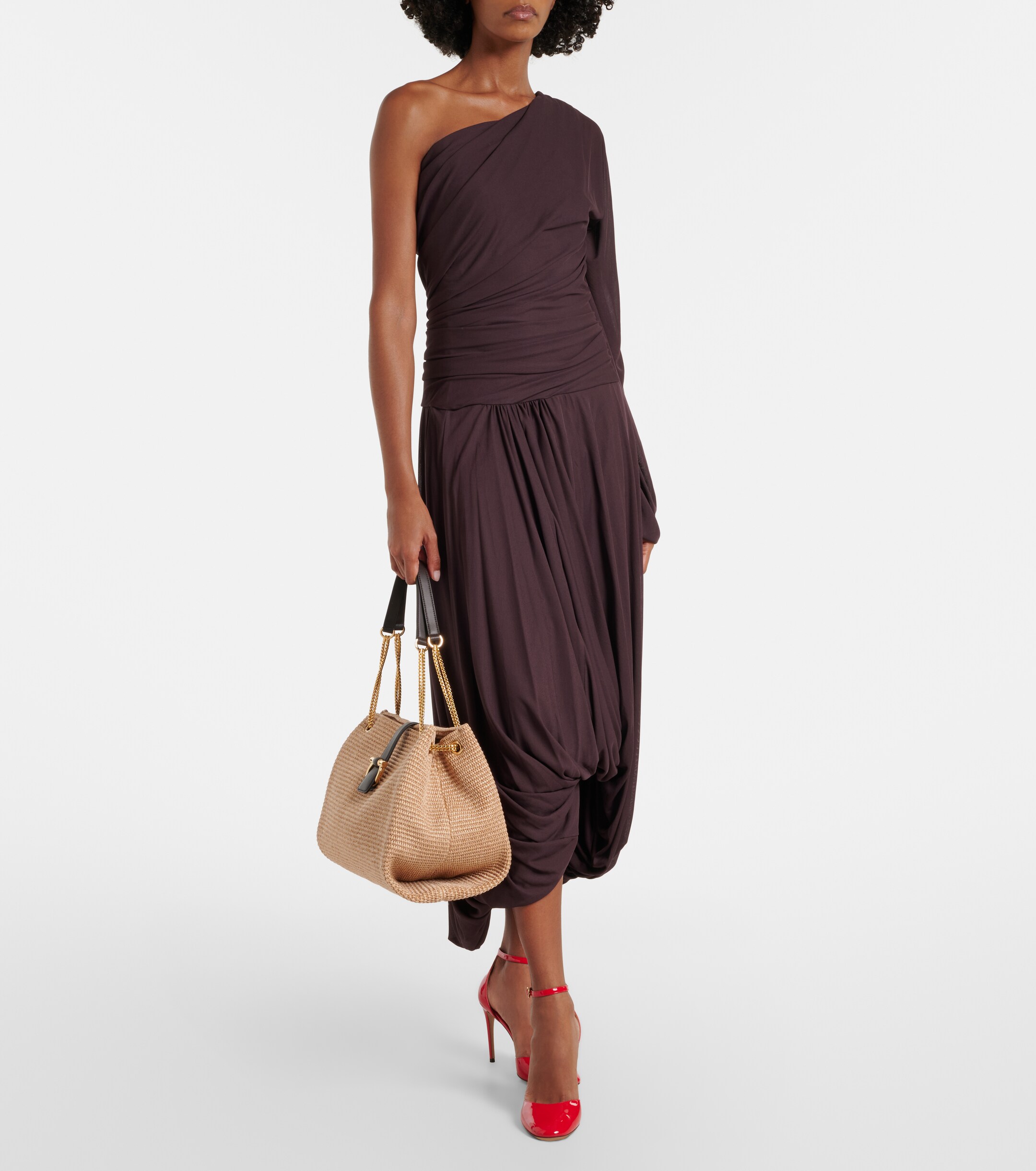 Ferragamo Medium raffia shoulder bag