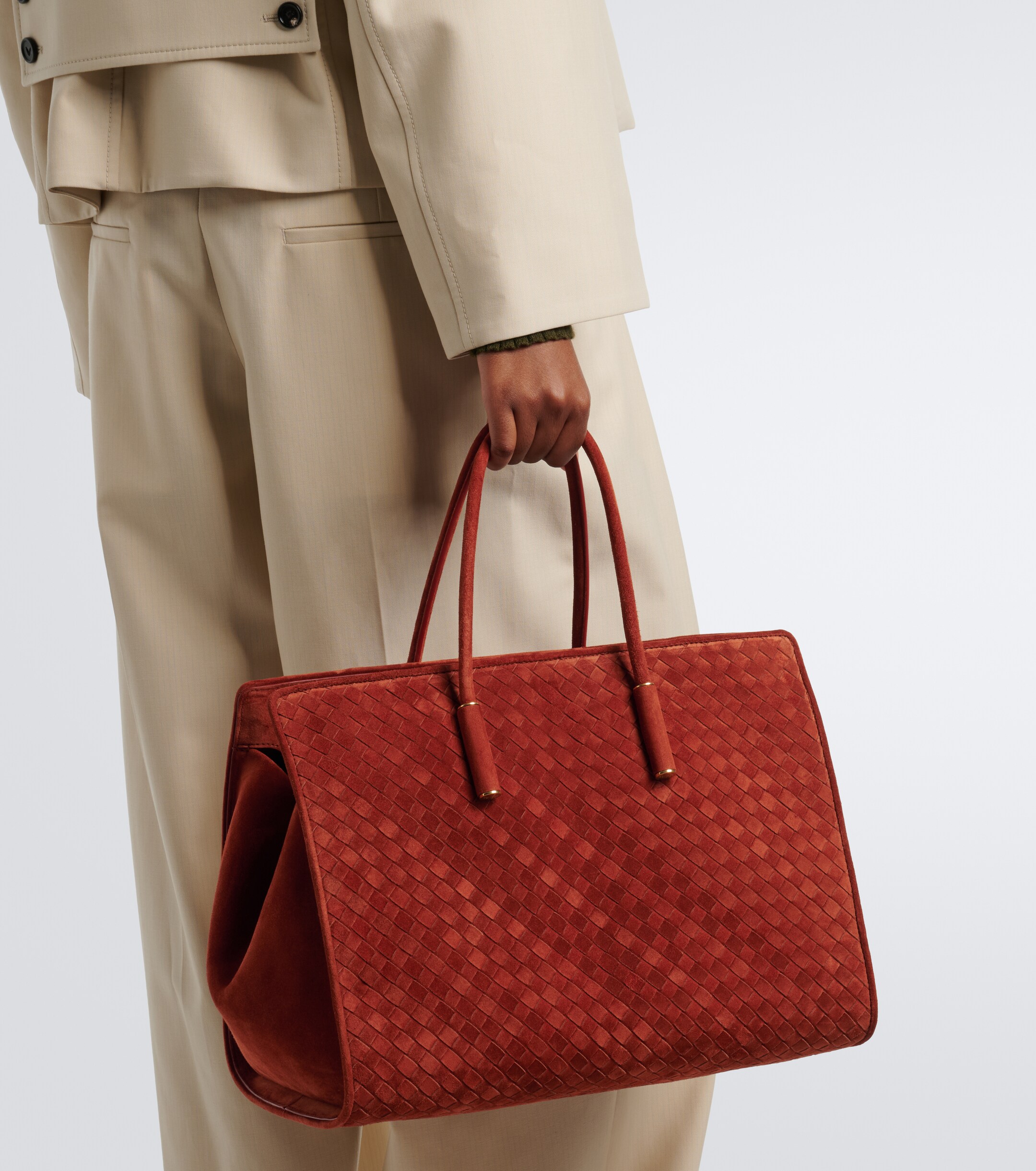 Bottega Veneta Bottega Veneta Barbara Large suede tote bag