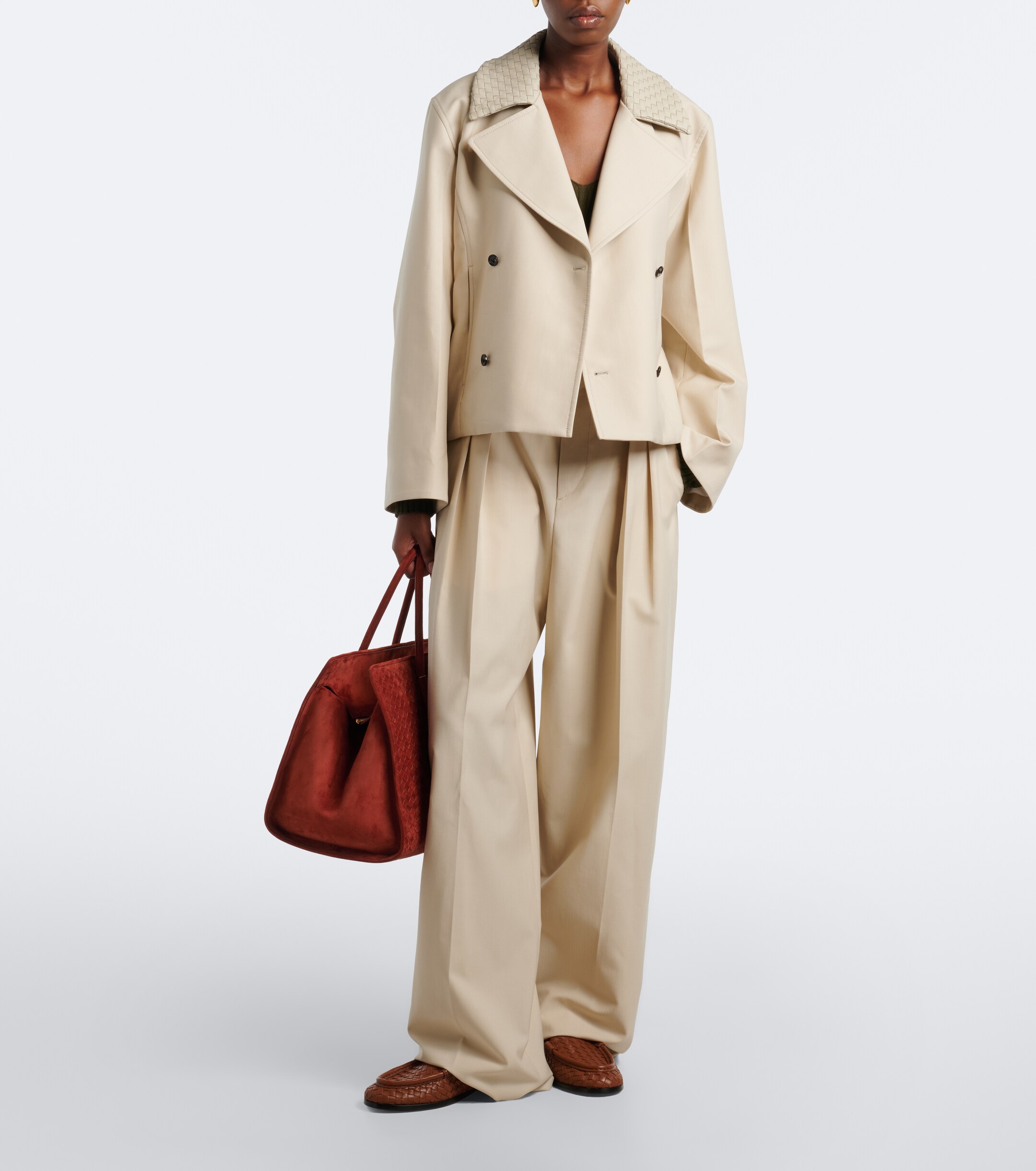 Bottega Veneta Bottega Veneta Barbara Large suede tote bag