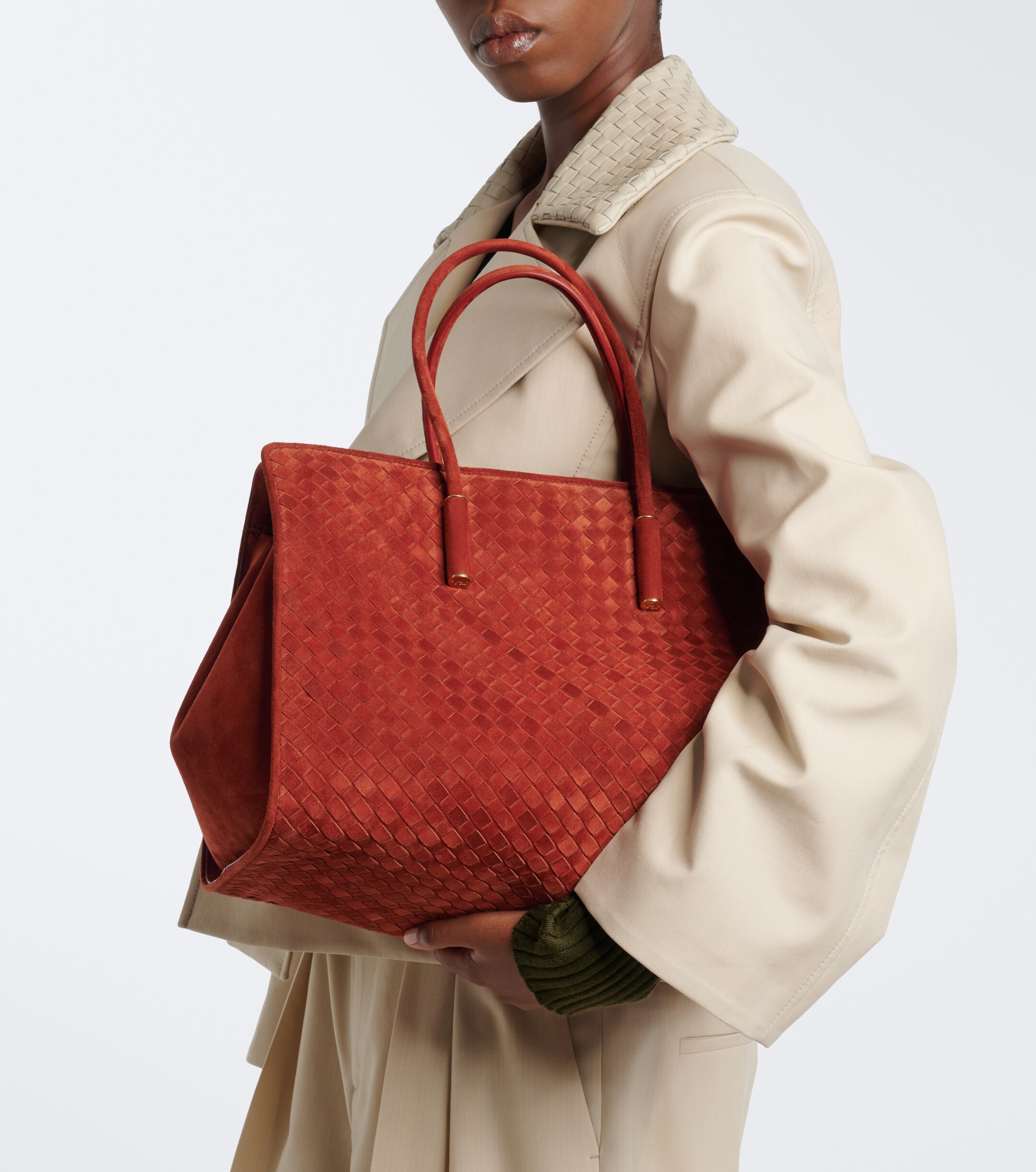 Bottega Veneta Bottega Veneta Barbara Large suede tote bag