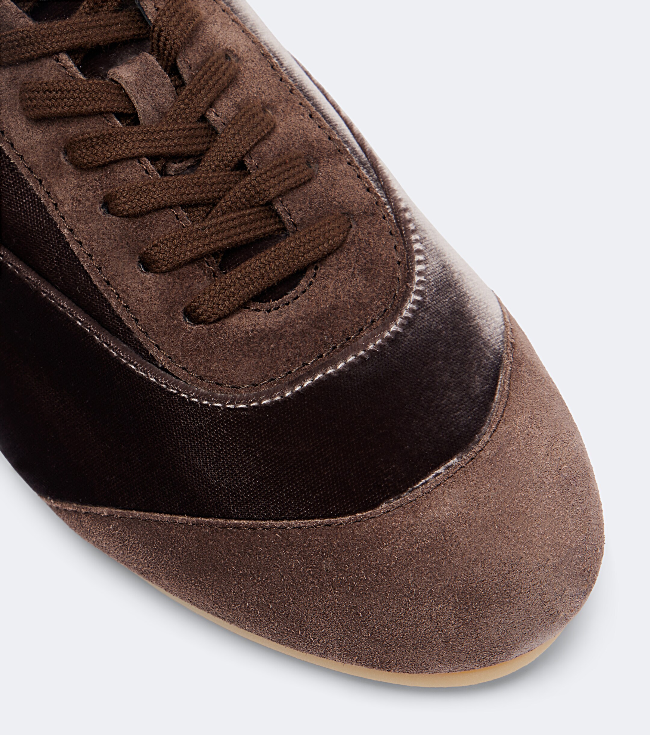 Jil Sander Jil Sander Etage suede-trimmed velvet sneakers