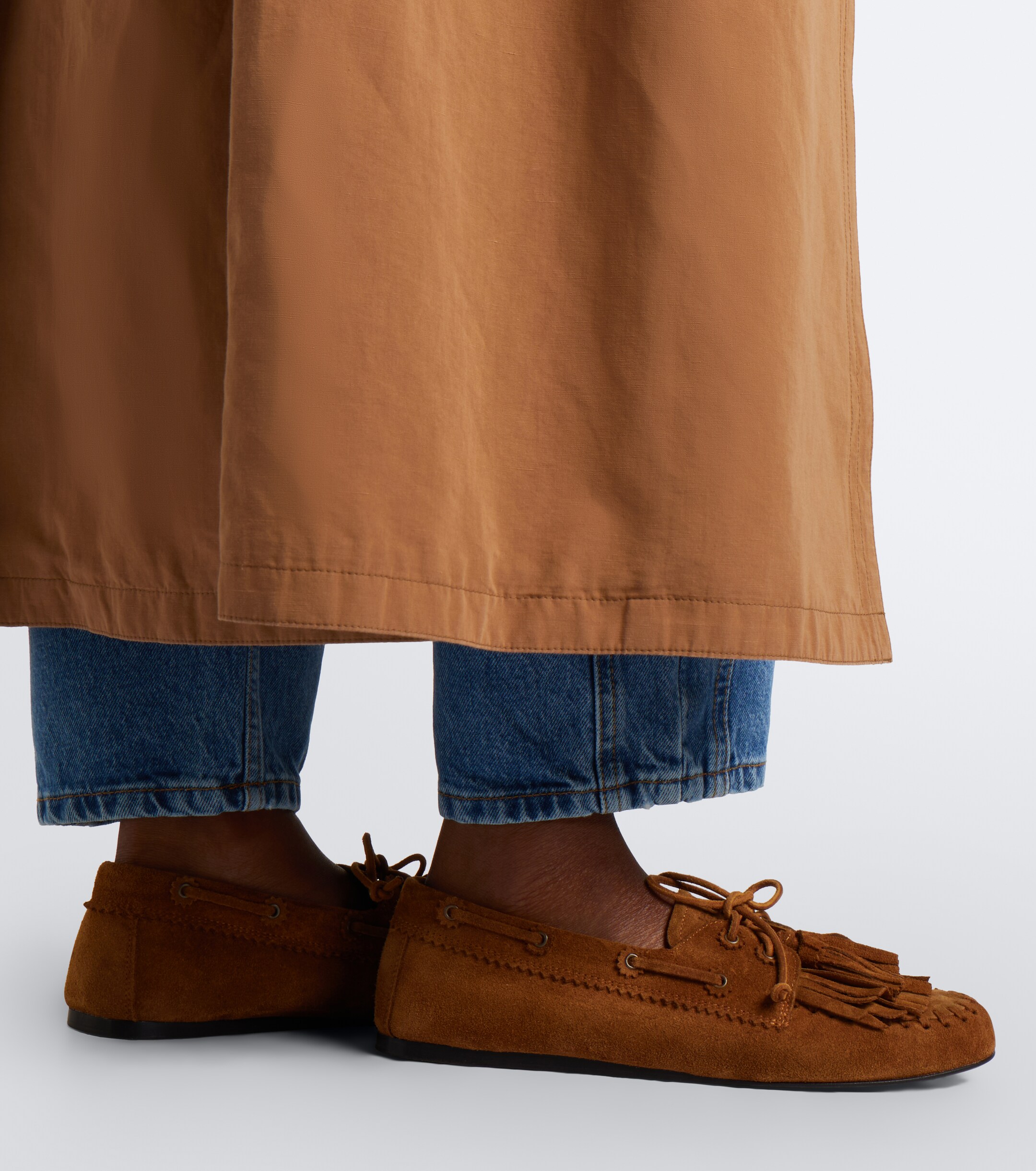 Isabel Marant Isabel Marant Fersi fringed suede boat shoes