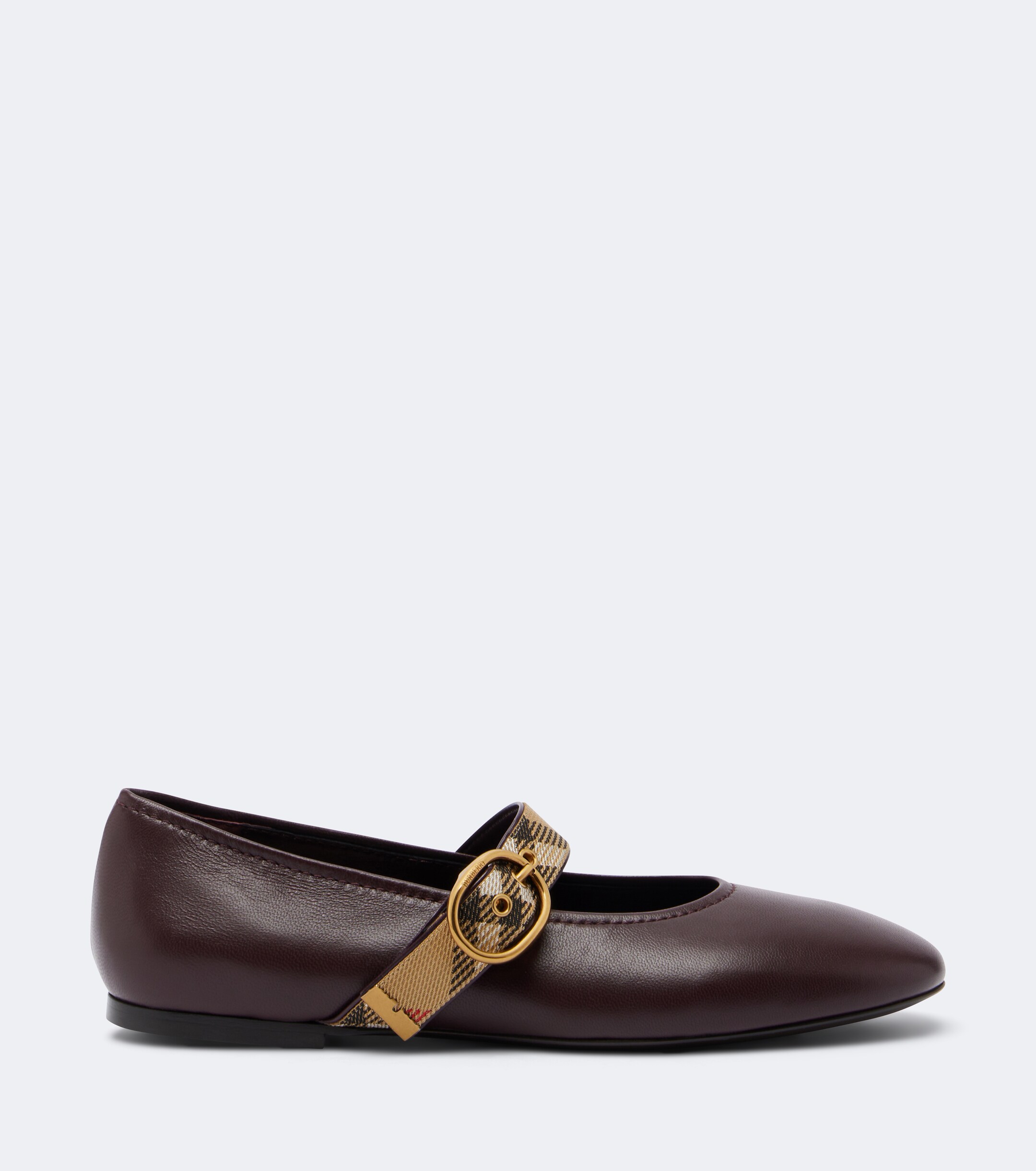 Burberry Burberry Burberry Check leather Mary Jane flats