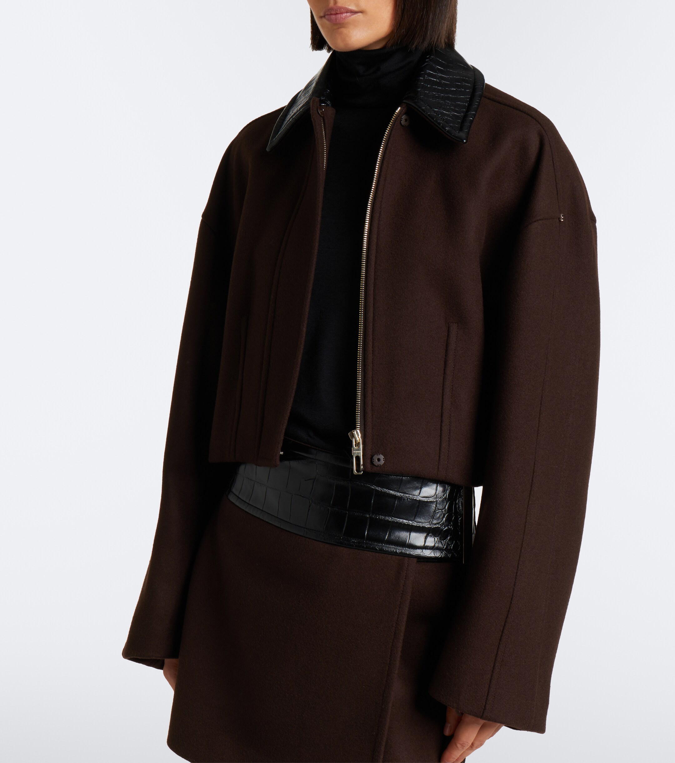 Sportmax Sportmax Cropped virgin wool jacket
