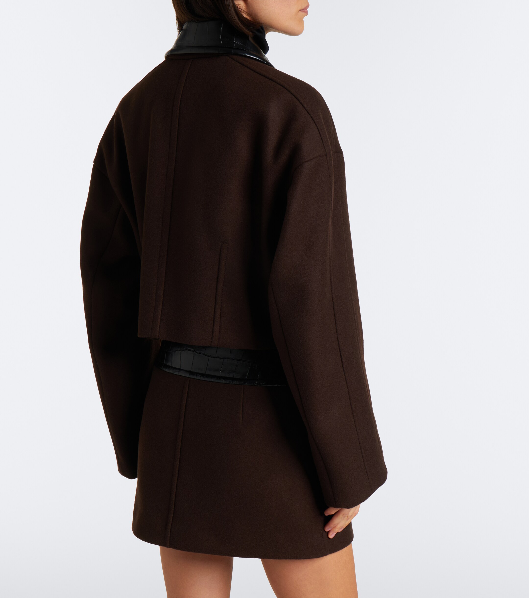 Sportmax Sportmax Cropped virgin wool jacket