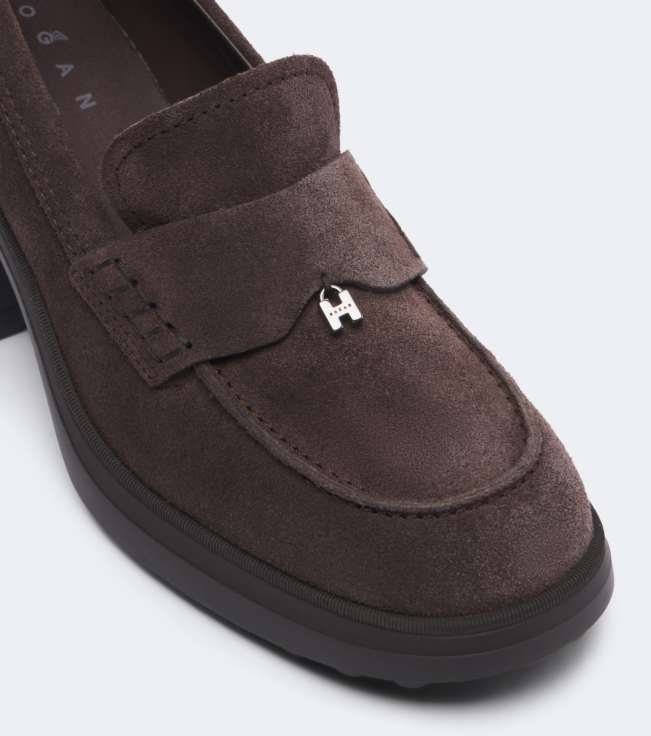 Hogan Hogan Suede loafer pumps
