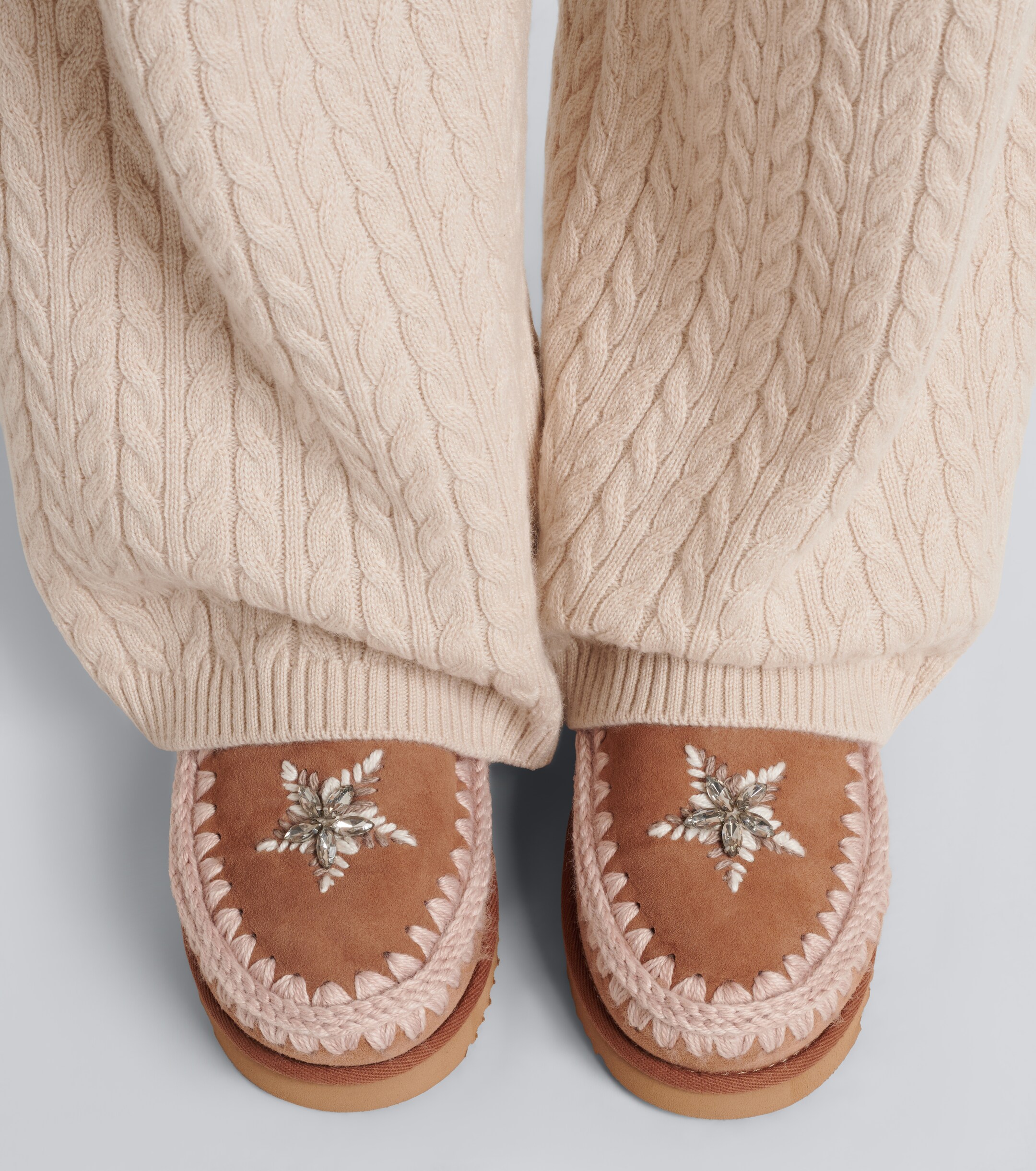 MOU Mou 18 embellished suede ankle boots