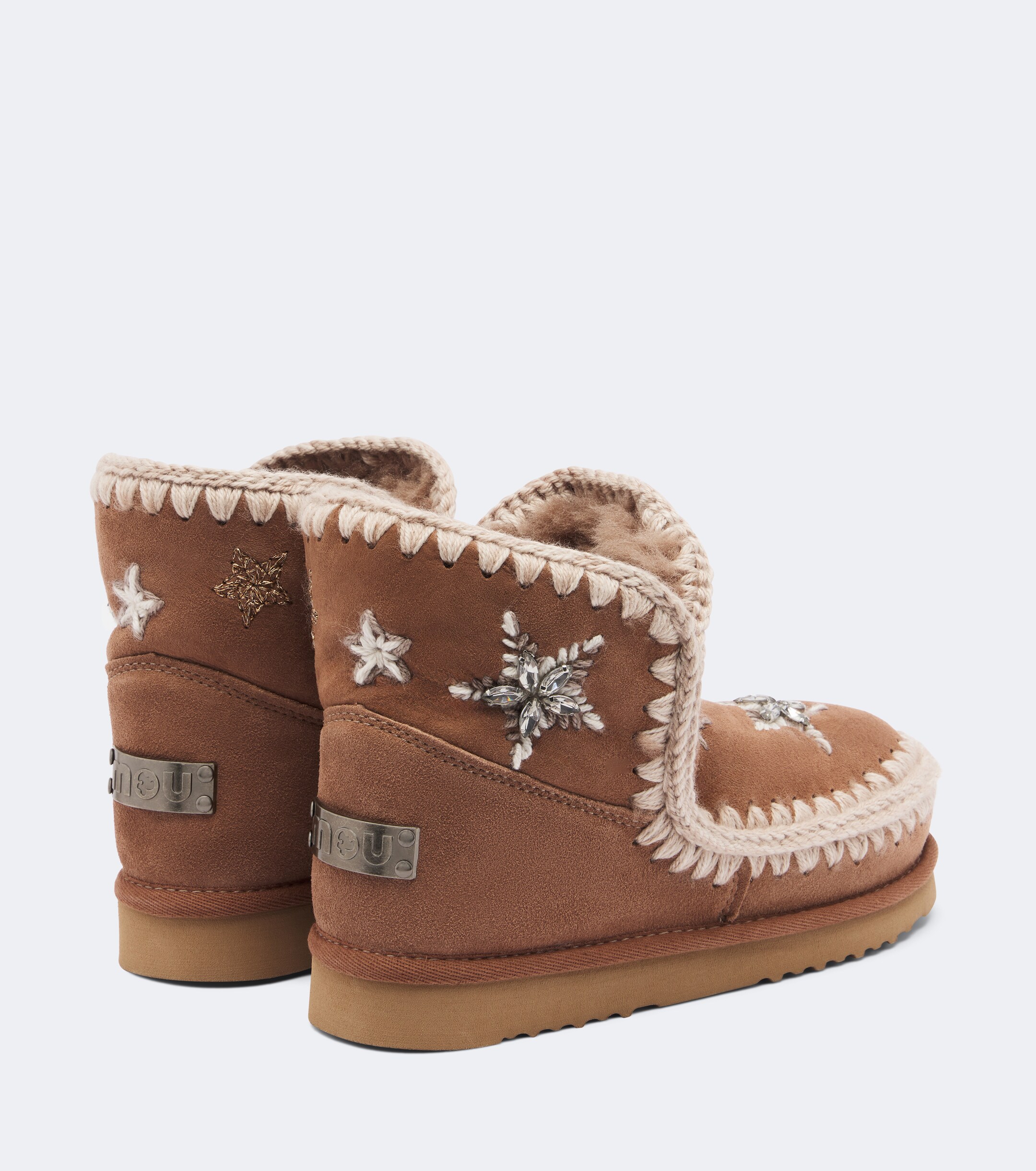 MOU Mou 18 embellished suede ankle boots