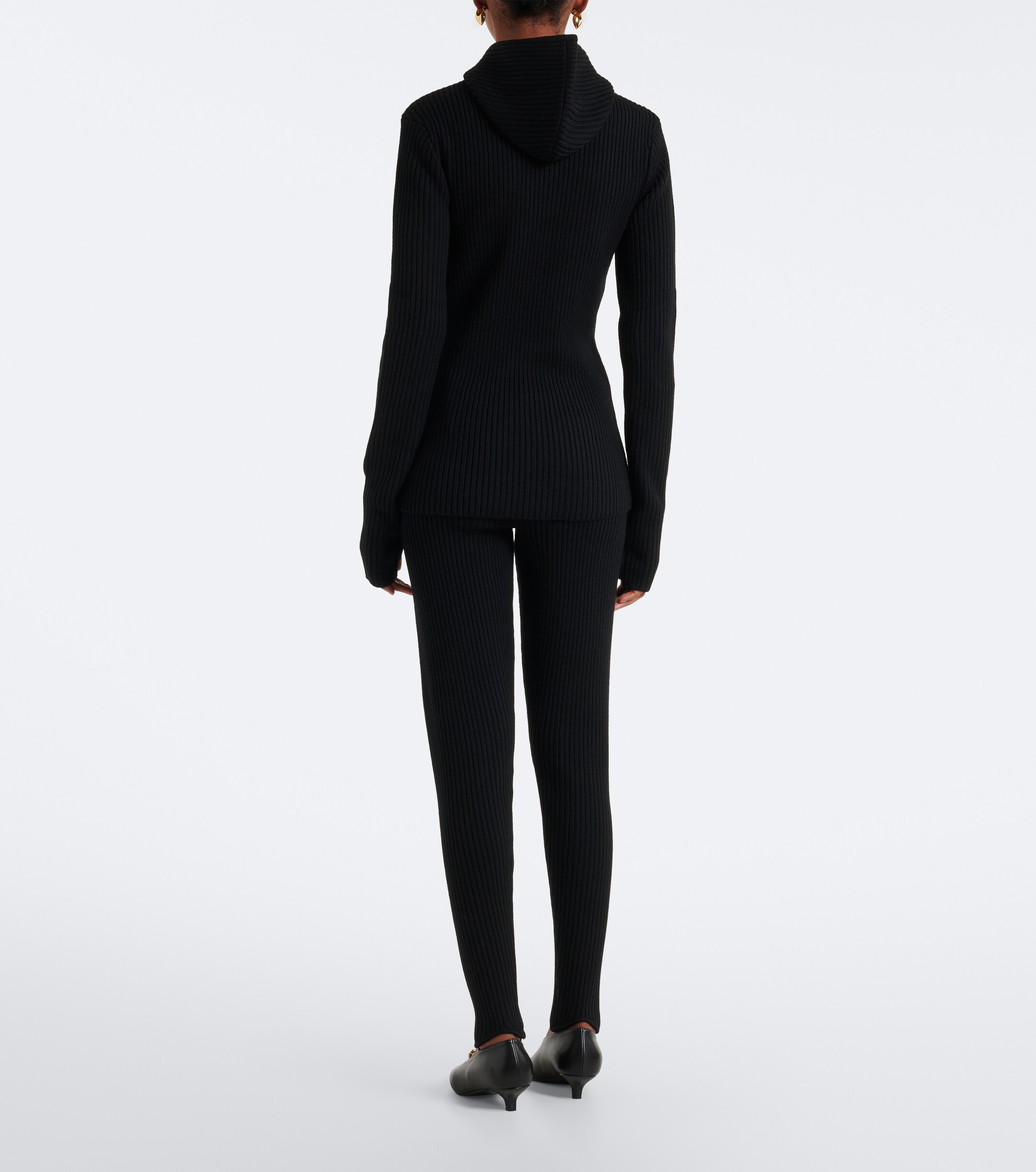 The Frankie Shop The Frankie Shop Piuma ribbed-knit wool stirrup leggings