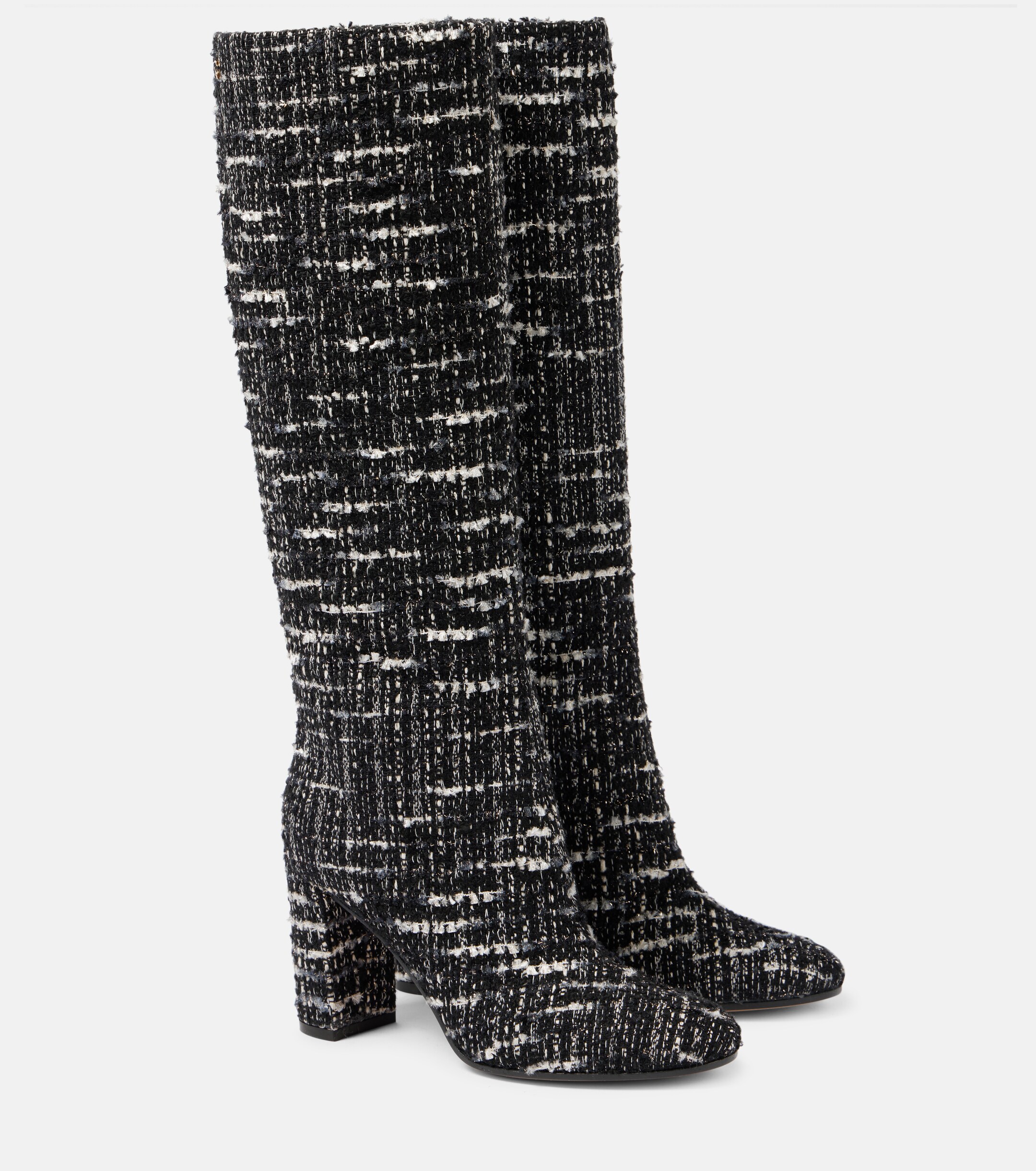 GIANVITO ROSSI Bouclé knee-high boots