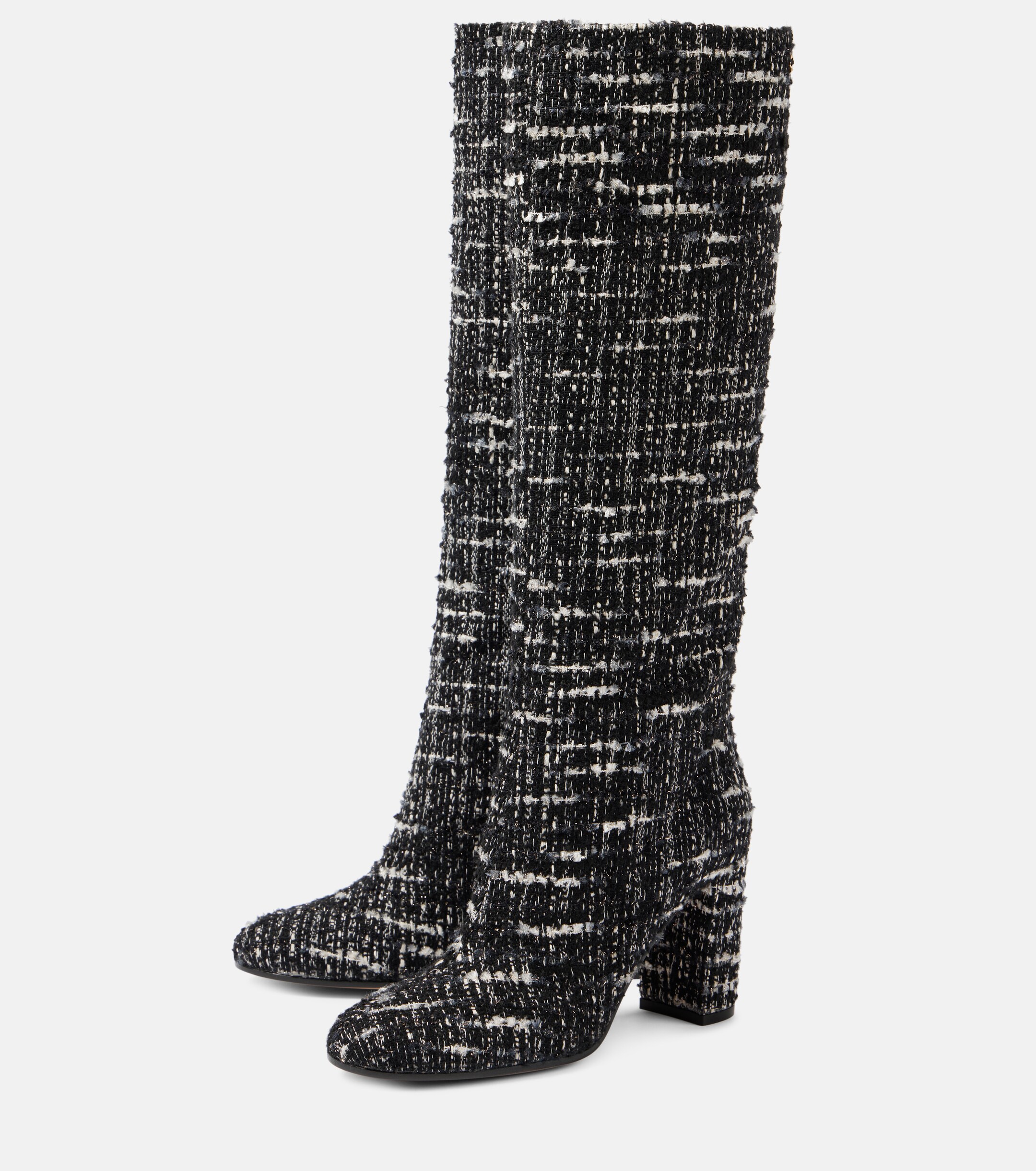 GIANVITO ROSSI Bouclé knee-high boots