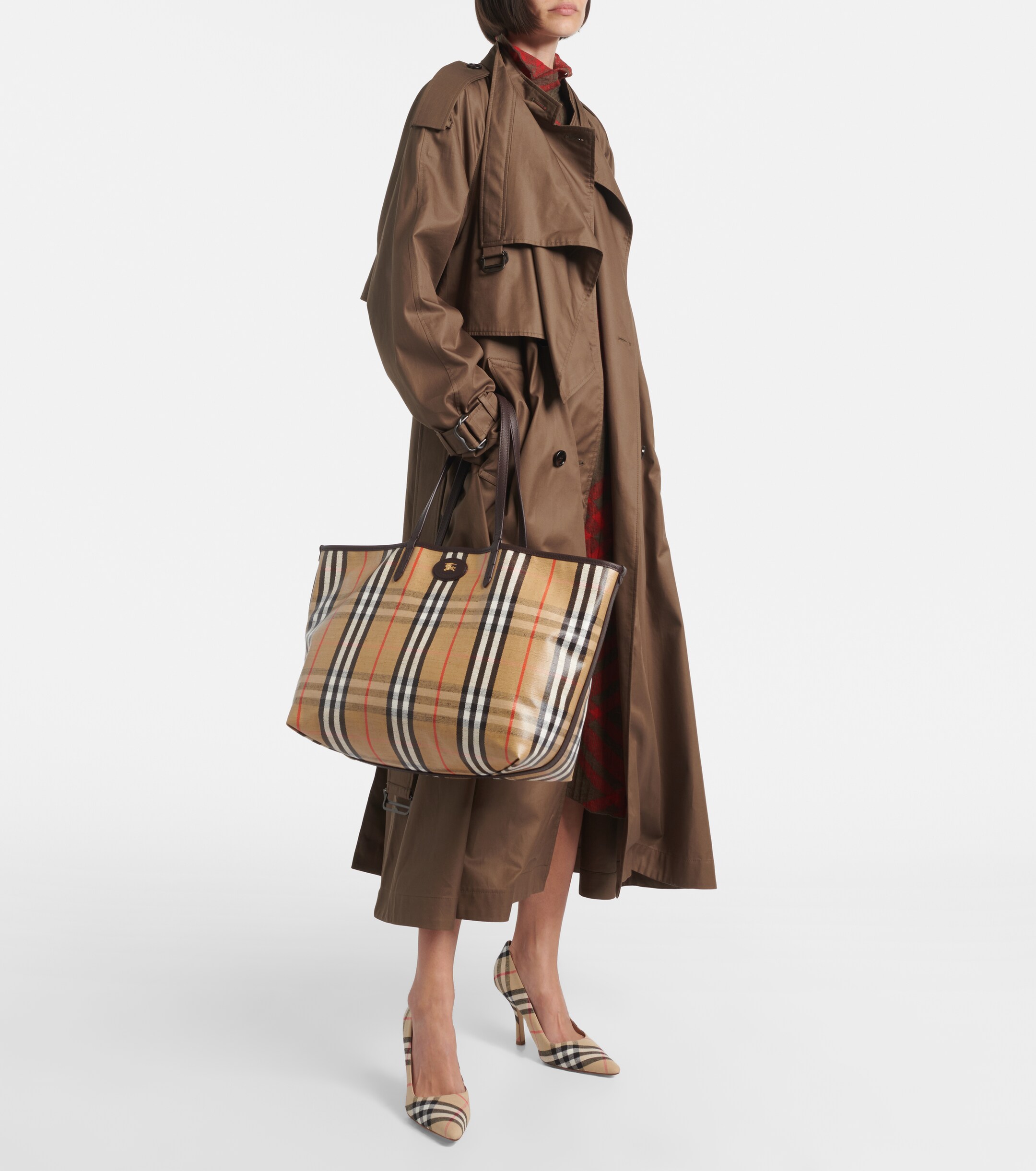 Burberry Highlands Medium jacquard tote bag