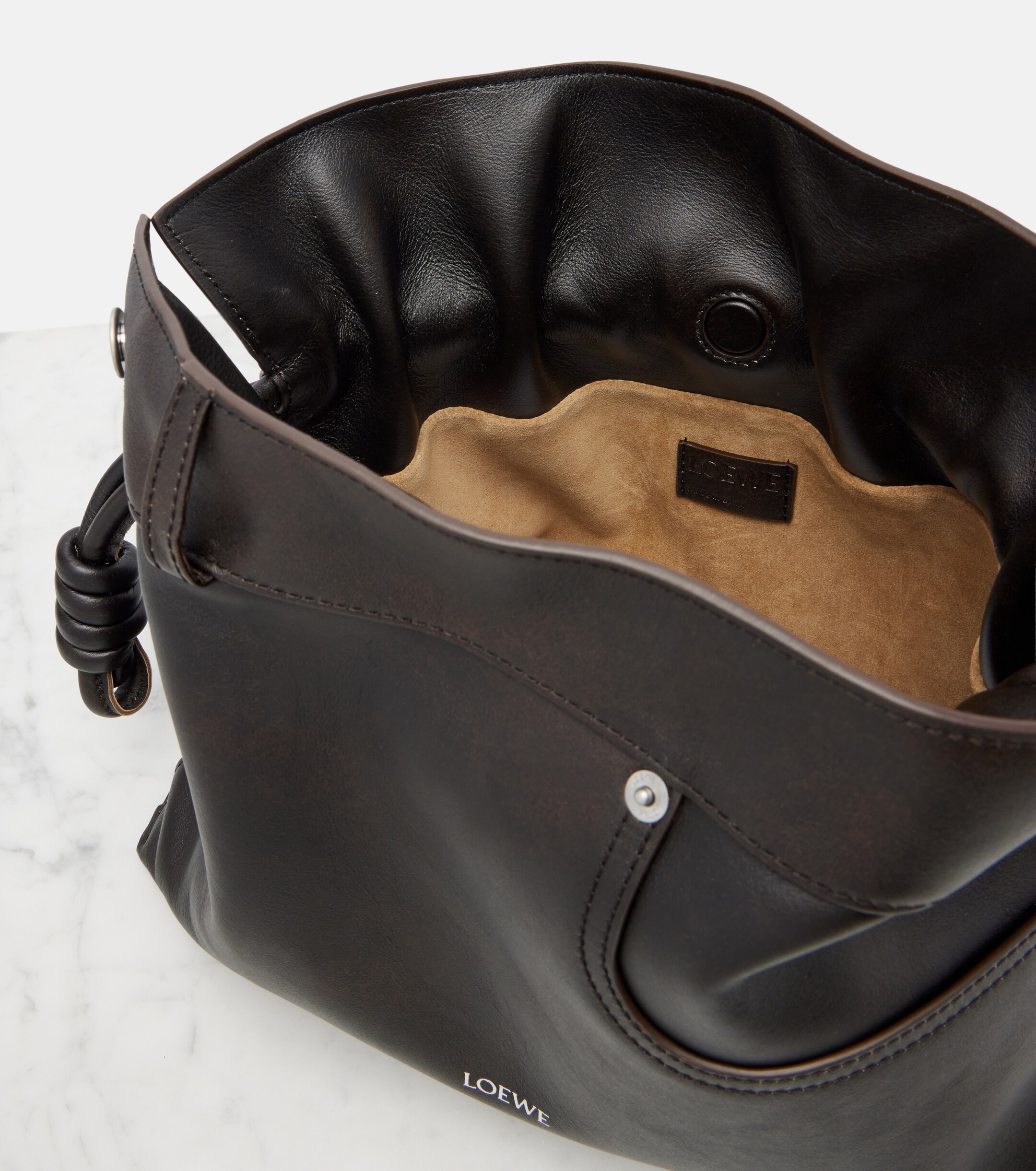 Loewe Flamenco Medium leather clutch