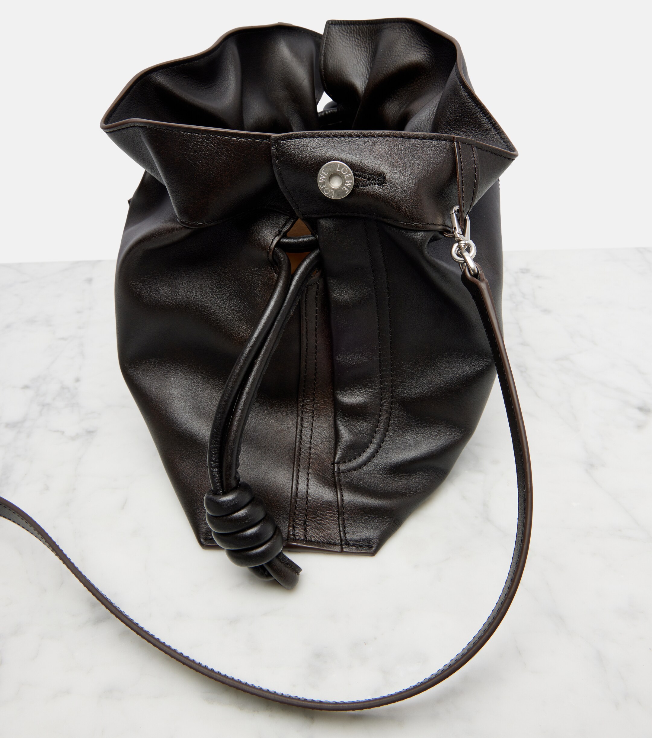 Loewe Flamenco Medium leather clutch