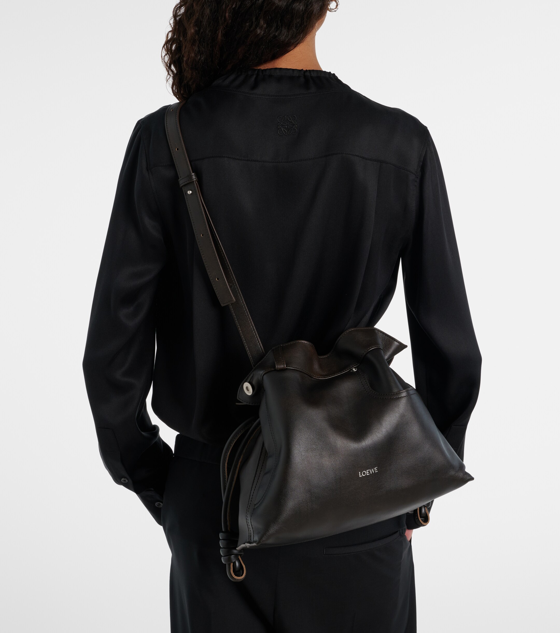 Loewe Flamenco Medium leather clutch