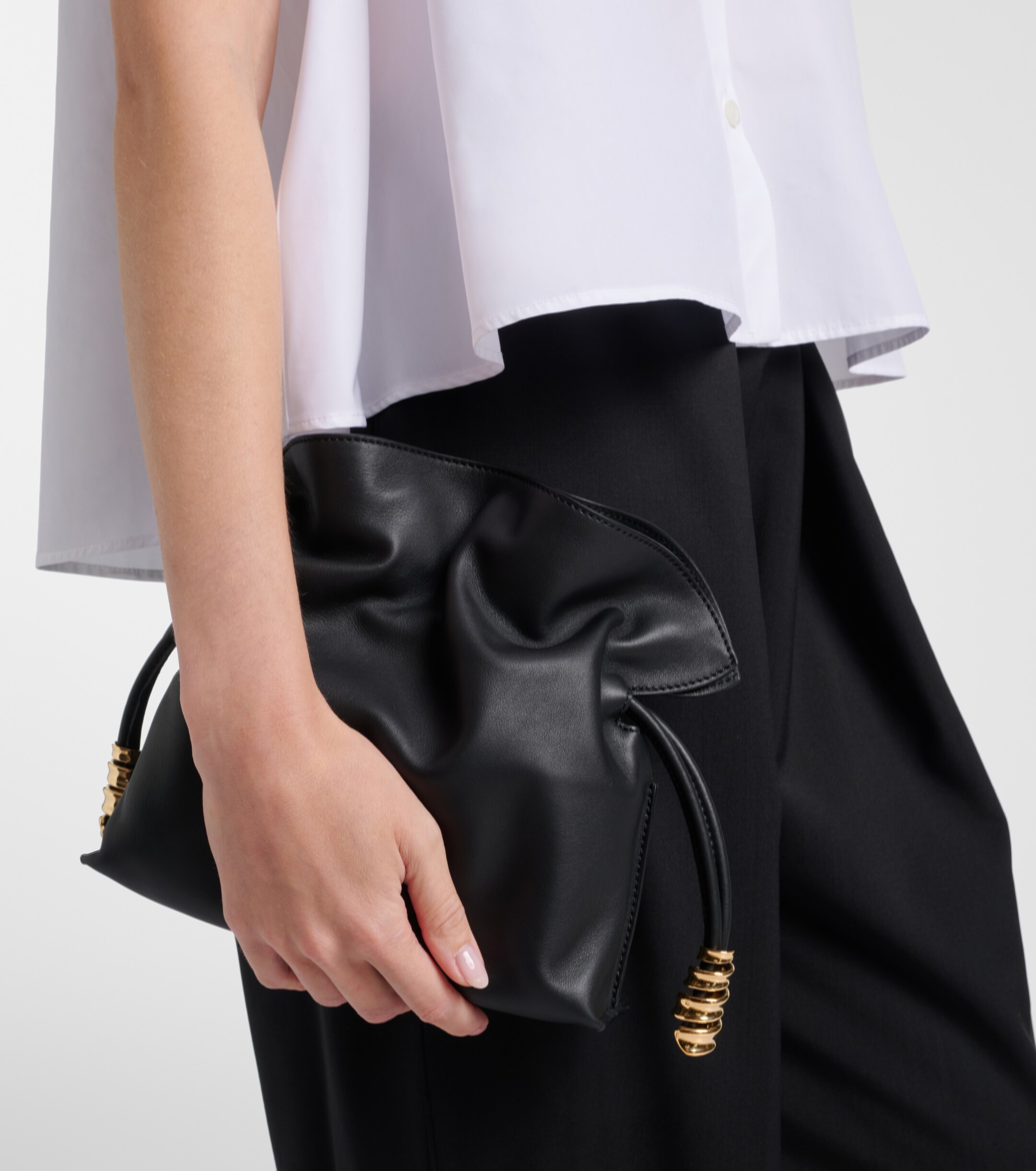 Loewe Flamenco Coil Mini leather clutch