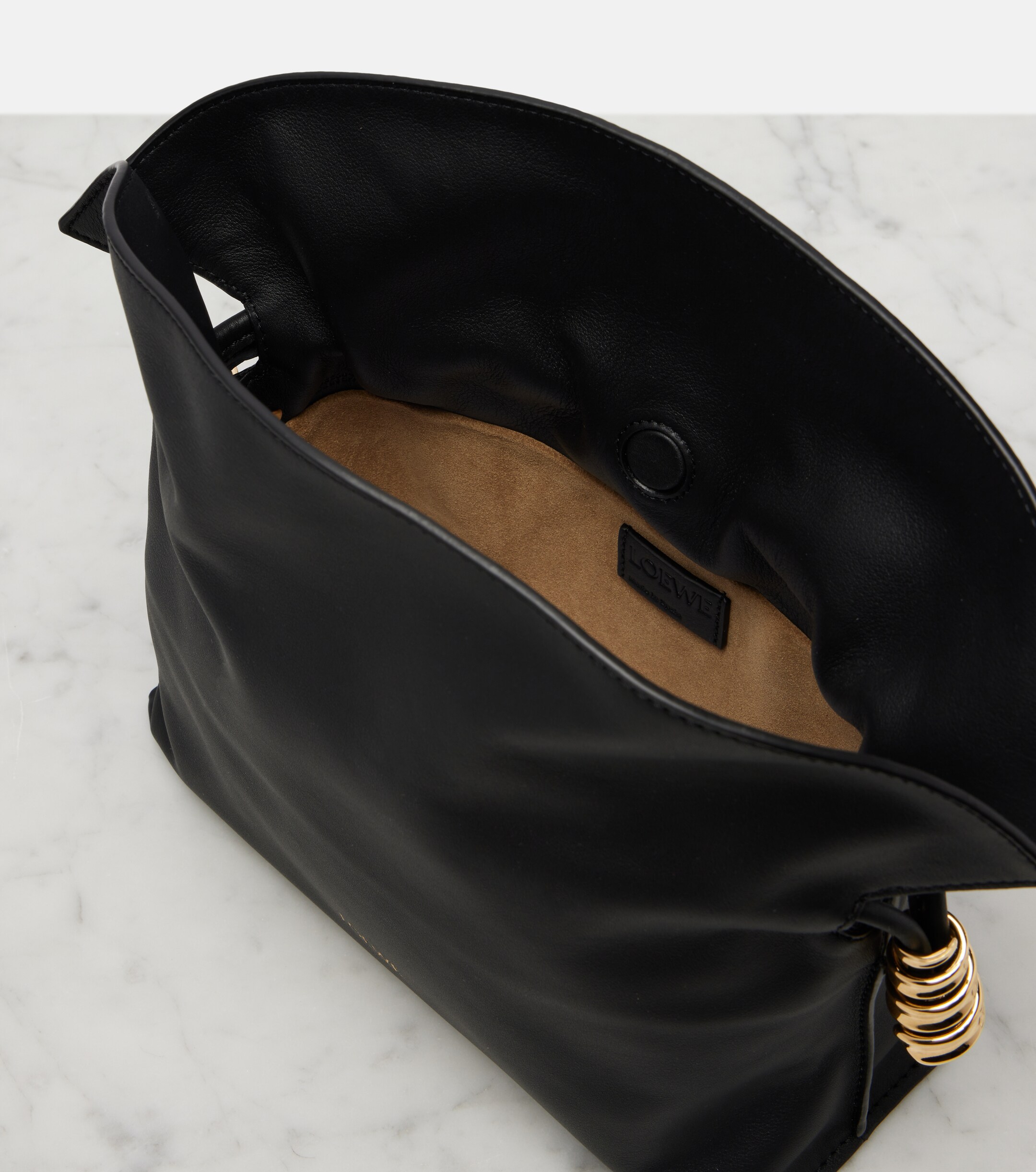 Loewe Flamenco Coil Mini leather clutch