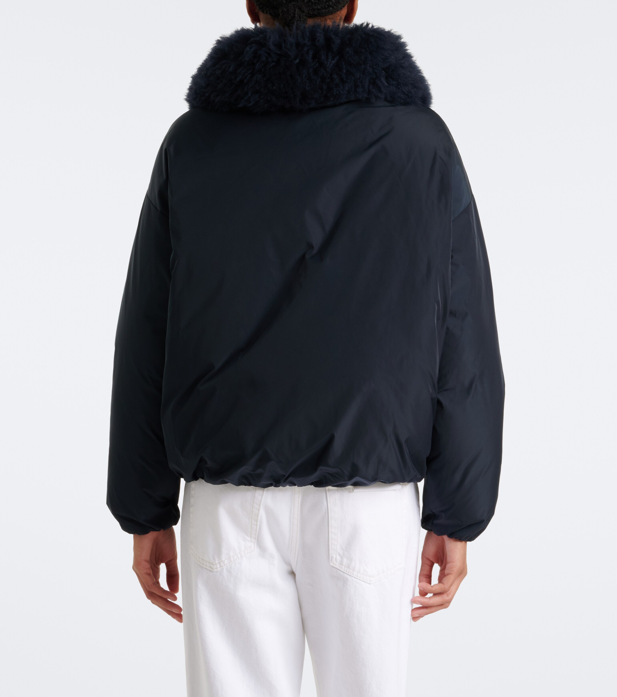 Yves Salomon Yves Salomon Wool-trimmed down jacket