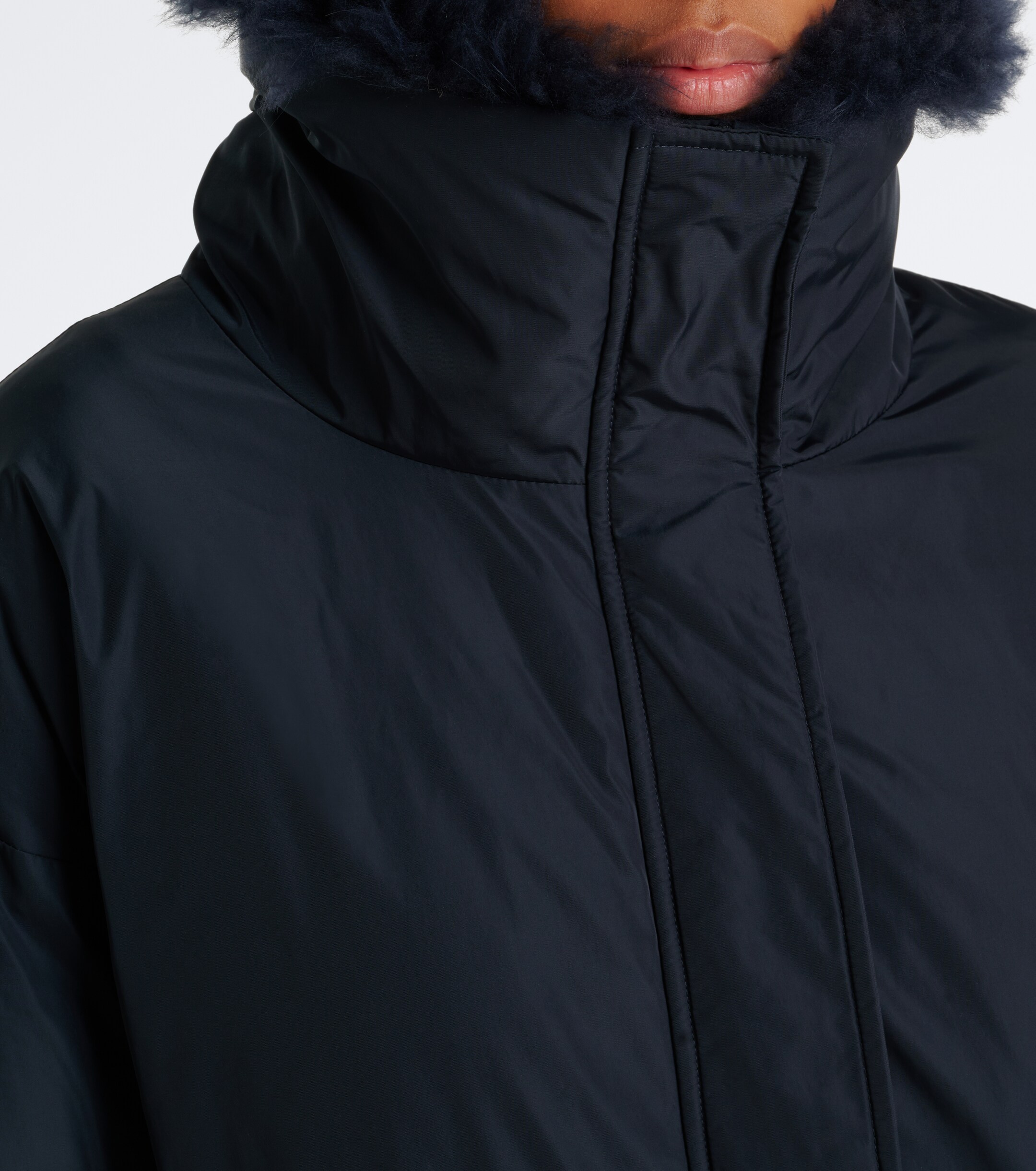 Yves Salomon Yves Salomon Wool-trimmed down jacket